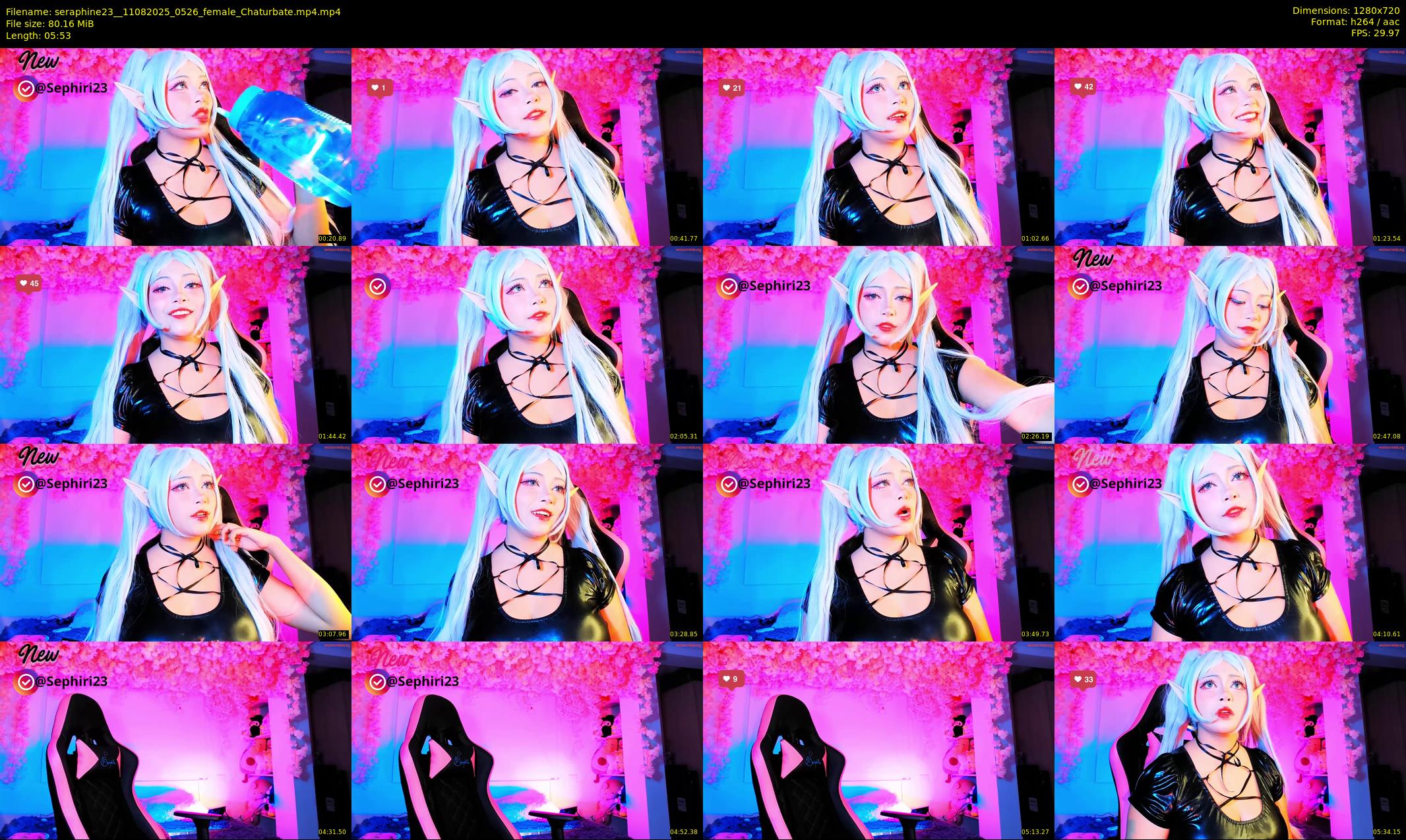 seraphine23_ — 6 minute Chaturbate female cam show recording, 720p, Aug 11, 2025