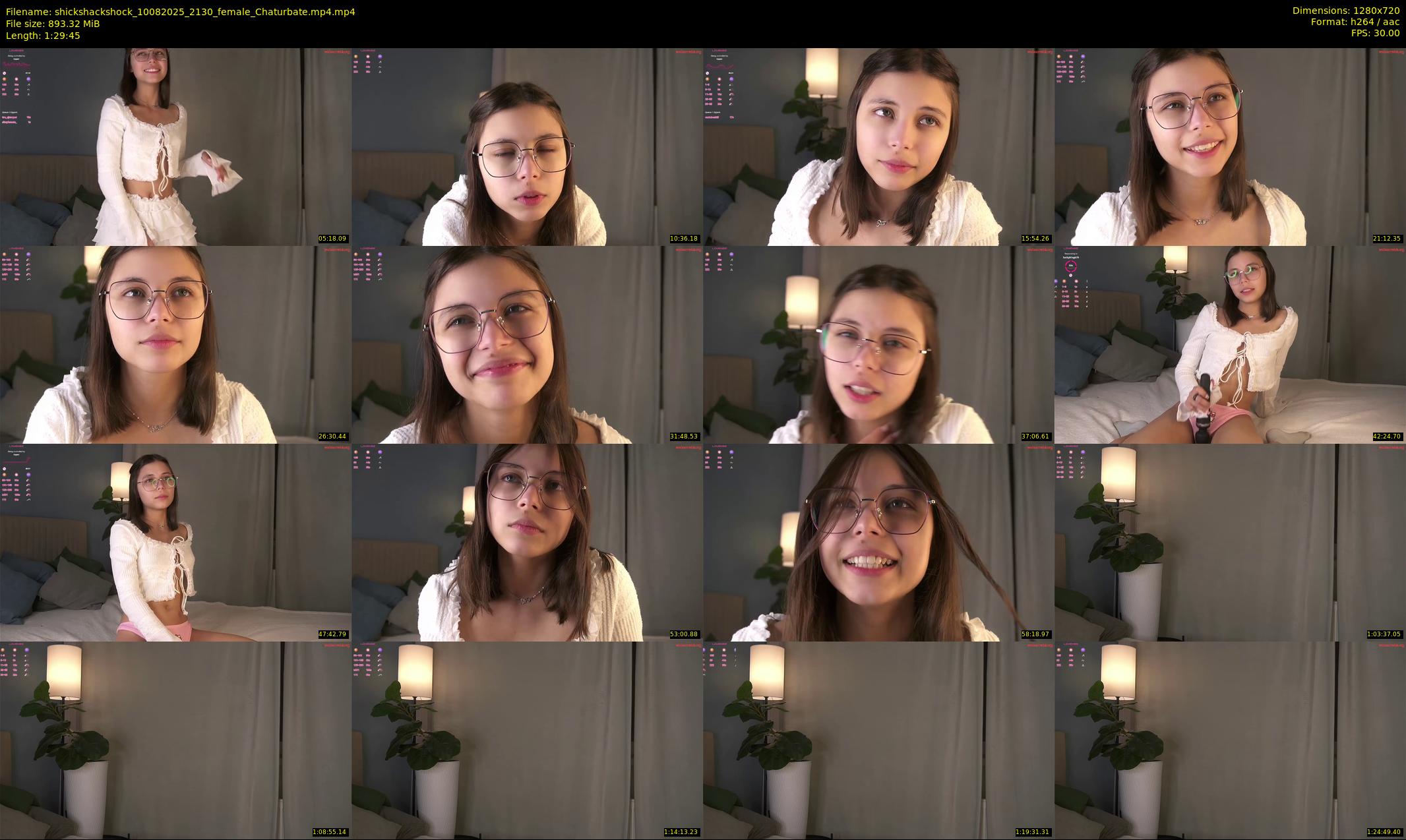 shickshackshock — 90 minute Chaturbate female cam show recording, 720p, Aug 10, 2025