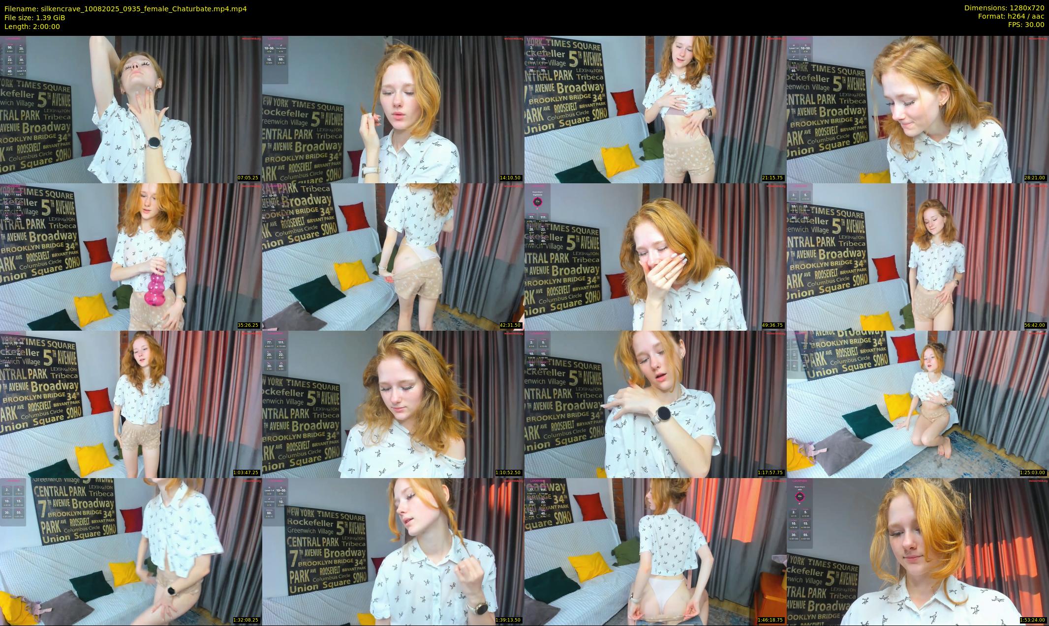 silkencrave — 120 minute Chaturbate female cam show recording, 720p, Aug 10, 2025