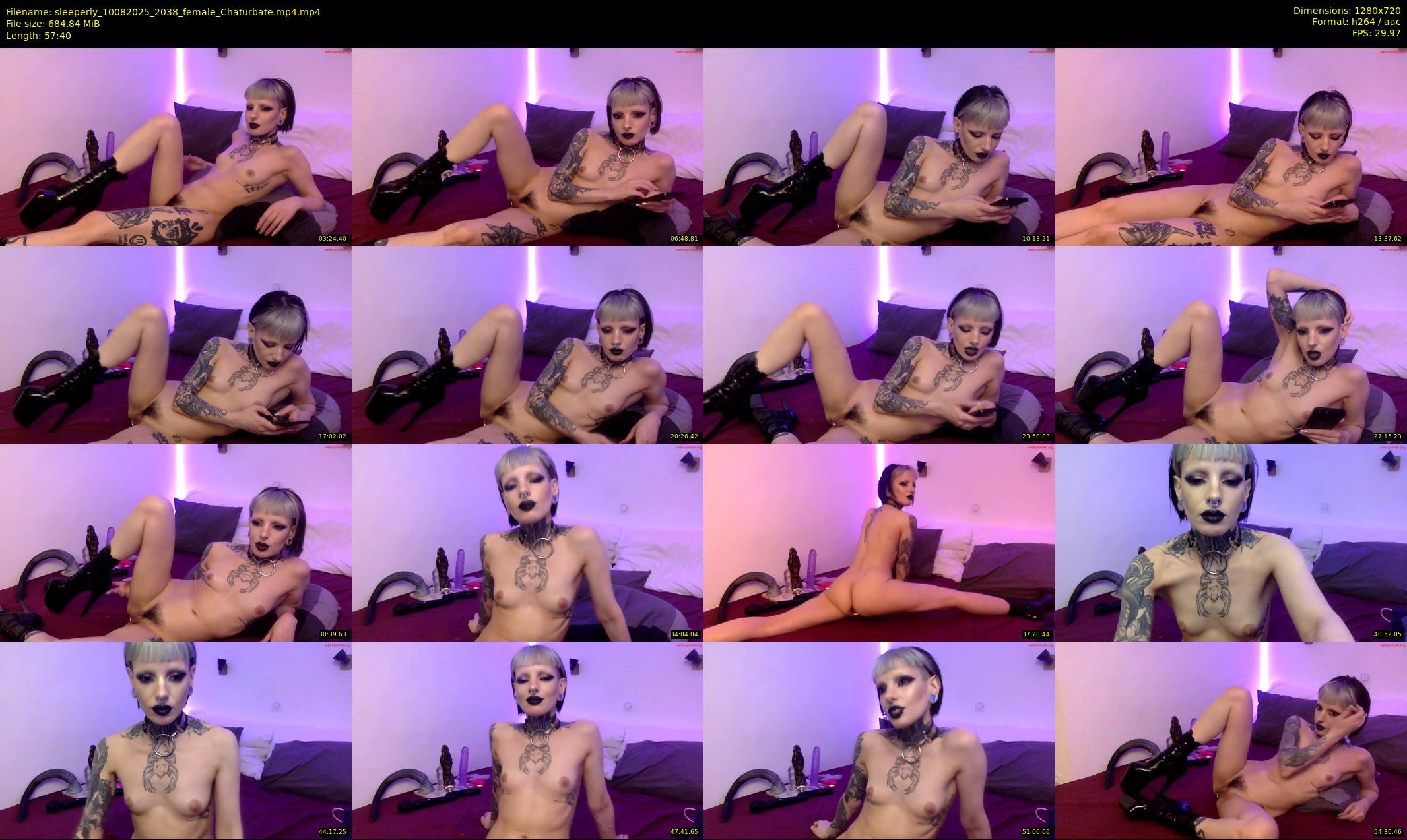 sleeperly — 58 minute Chaturbate female cam show recording, 720p, Aug 10, 2025