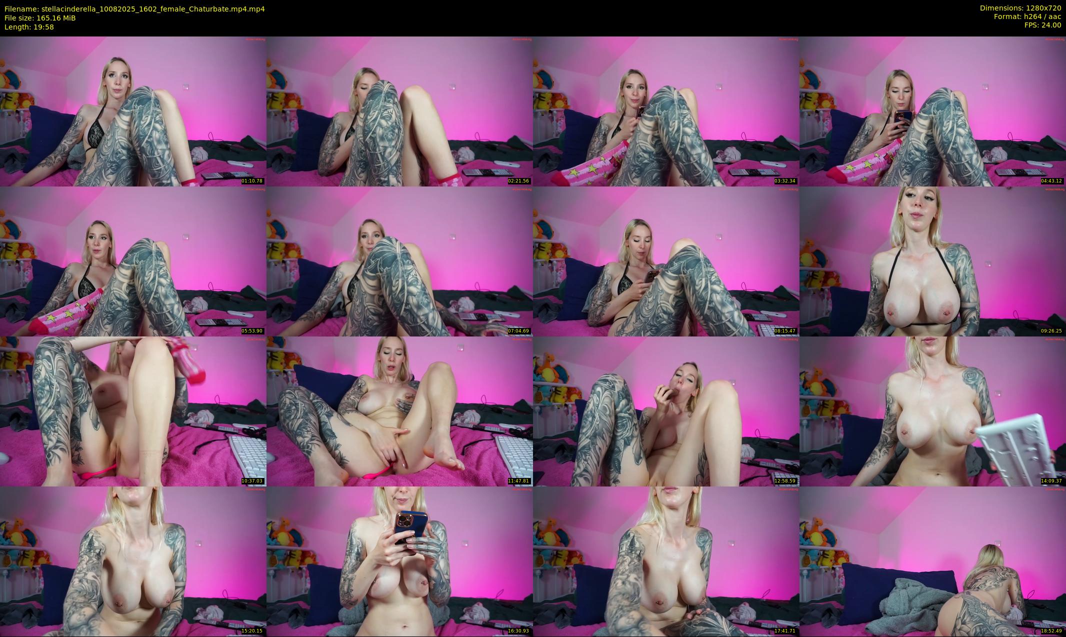 stellacinderella — 20 minute Chaturbate female cam show recording, 720p, Aug 10, 2025