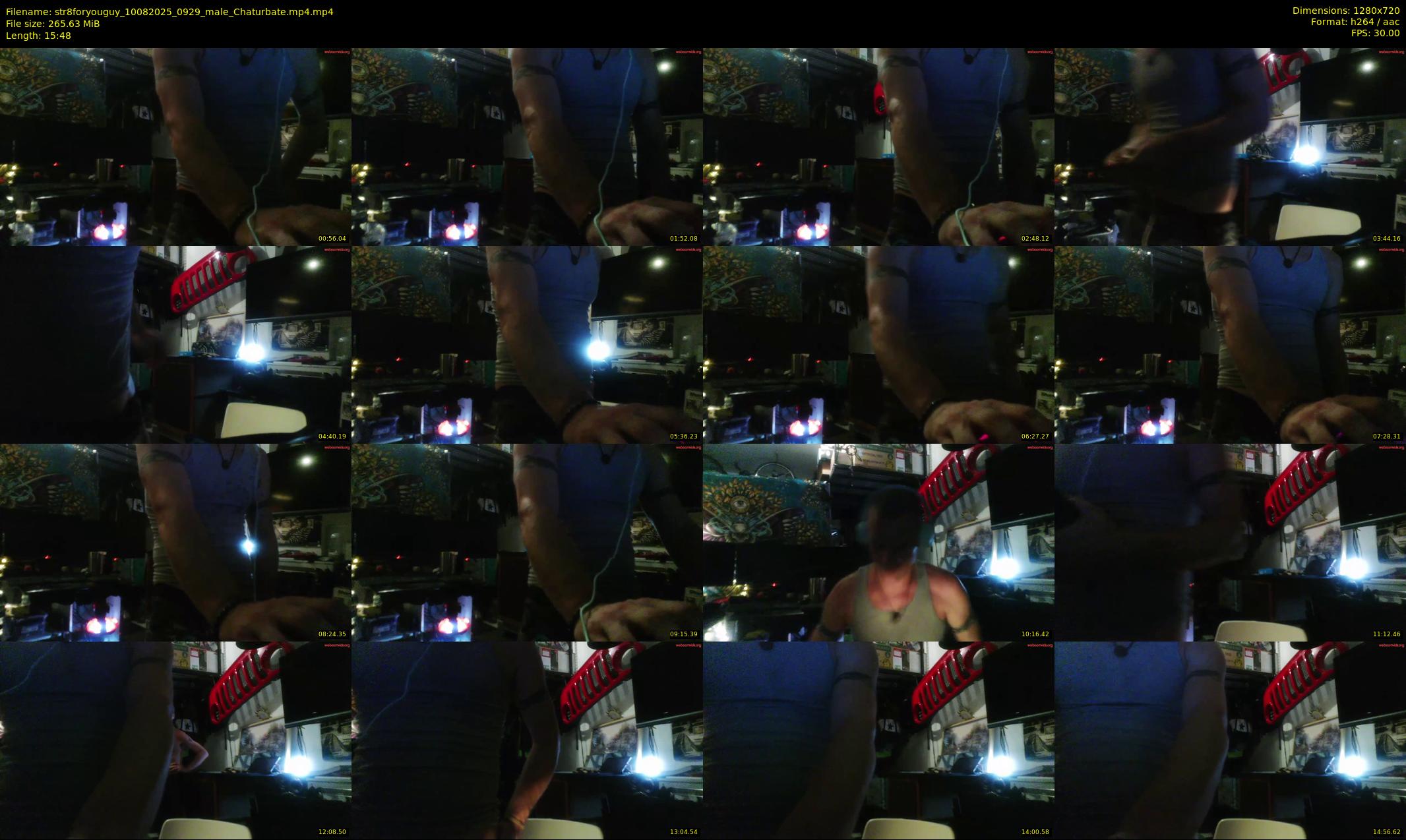 str8foryouguy — 16 minute Chaturbate male cam show recording, 720p, Aug 10, 2025