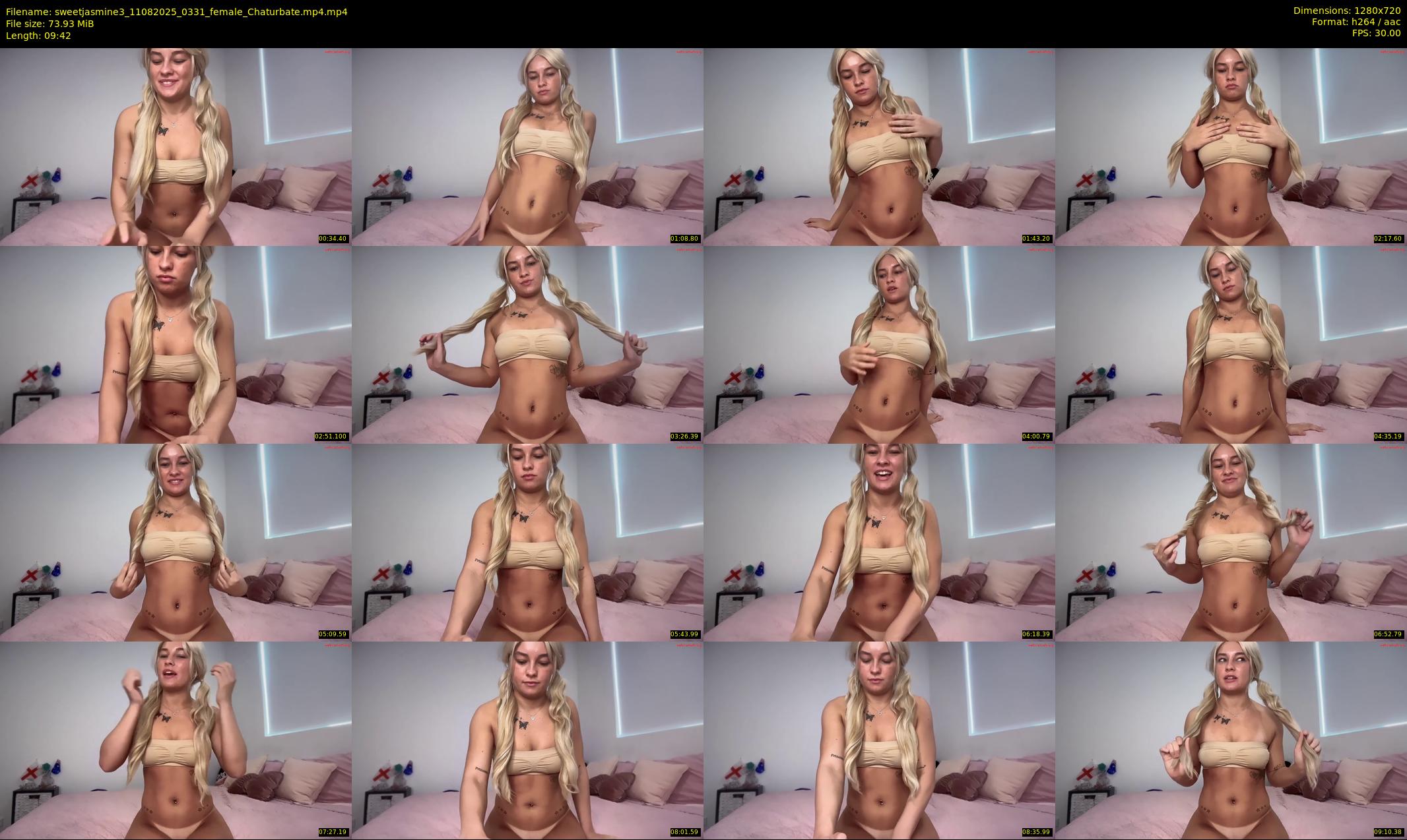 sweetjasmine3 — 10 minute Chaturbate female cam show recording, 720p, Aug 11, 2025