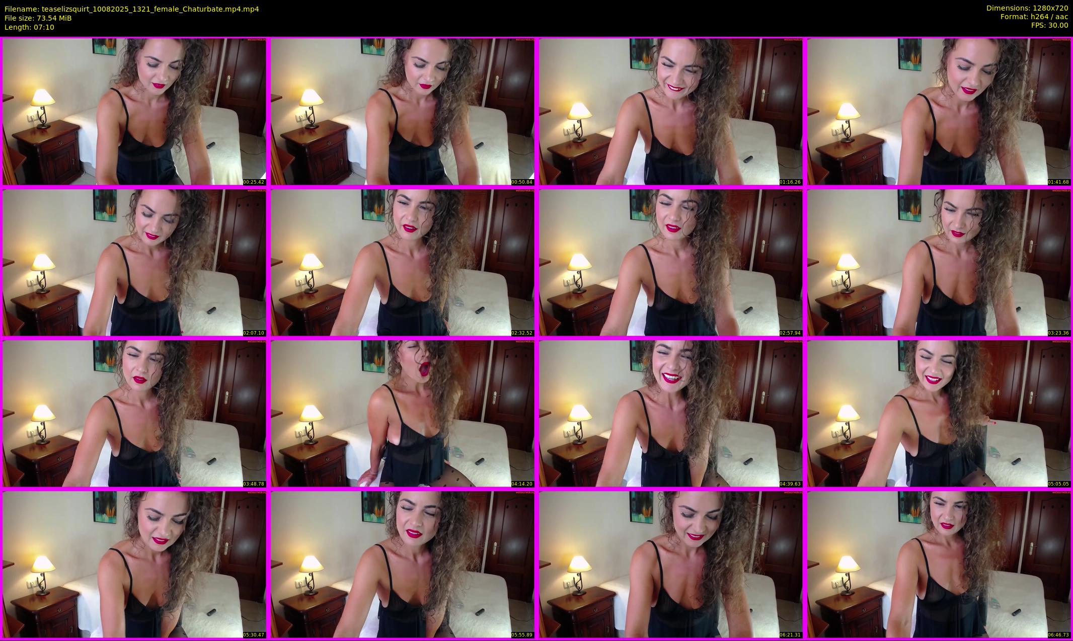 teaselizsquirt — 8 minute Chaturbate female cam show recording, 720p, Aug 10, 2025