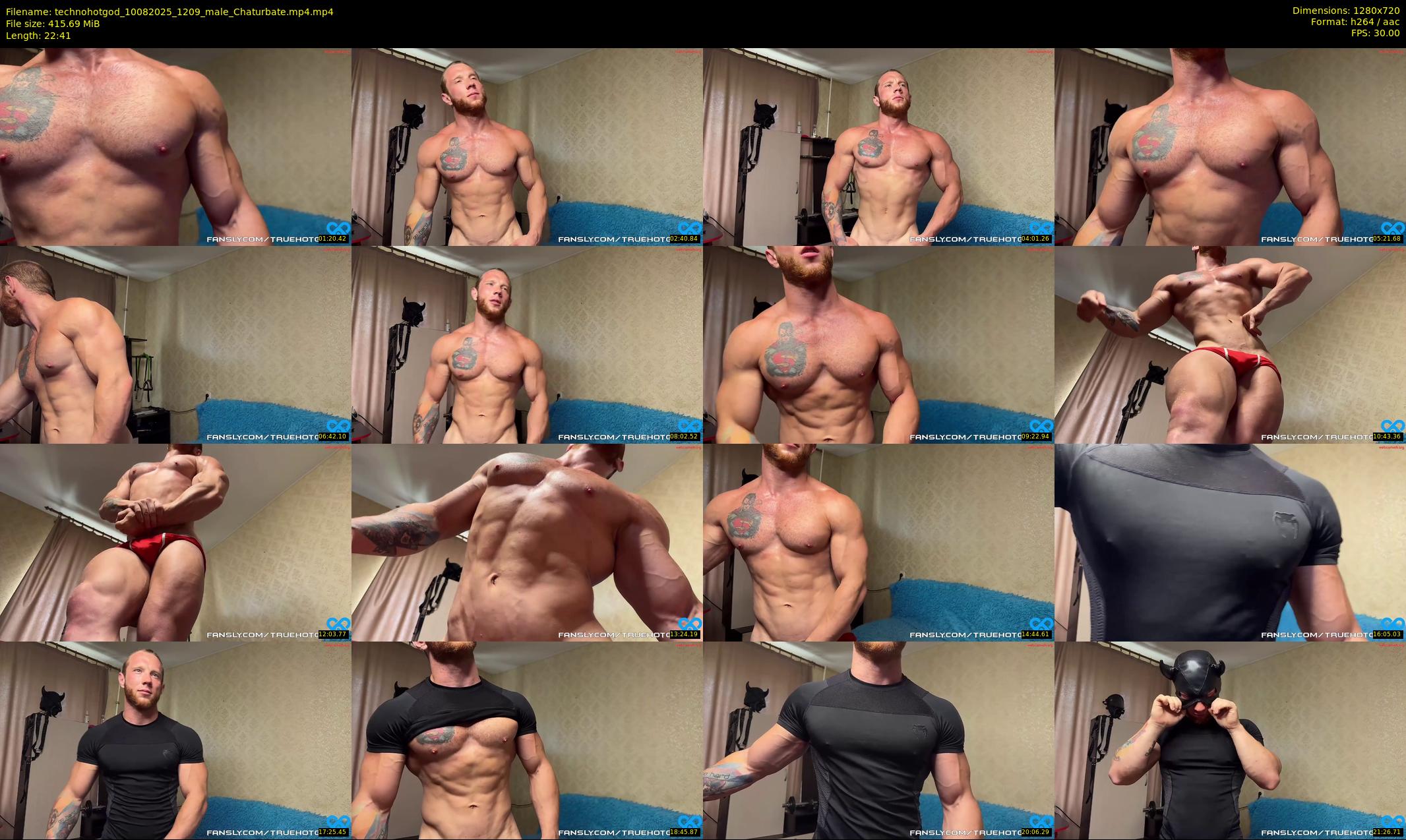 technohotgod — 23 minute Chaturbate male cam show recording, 720p, Aug 10, 2025