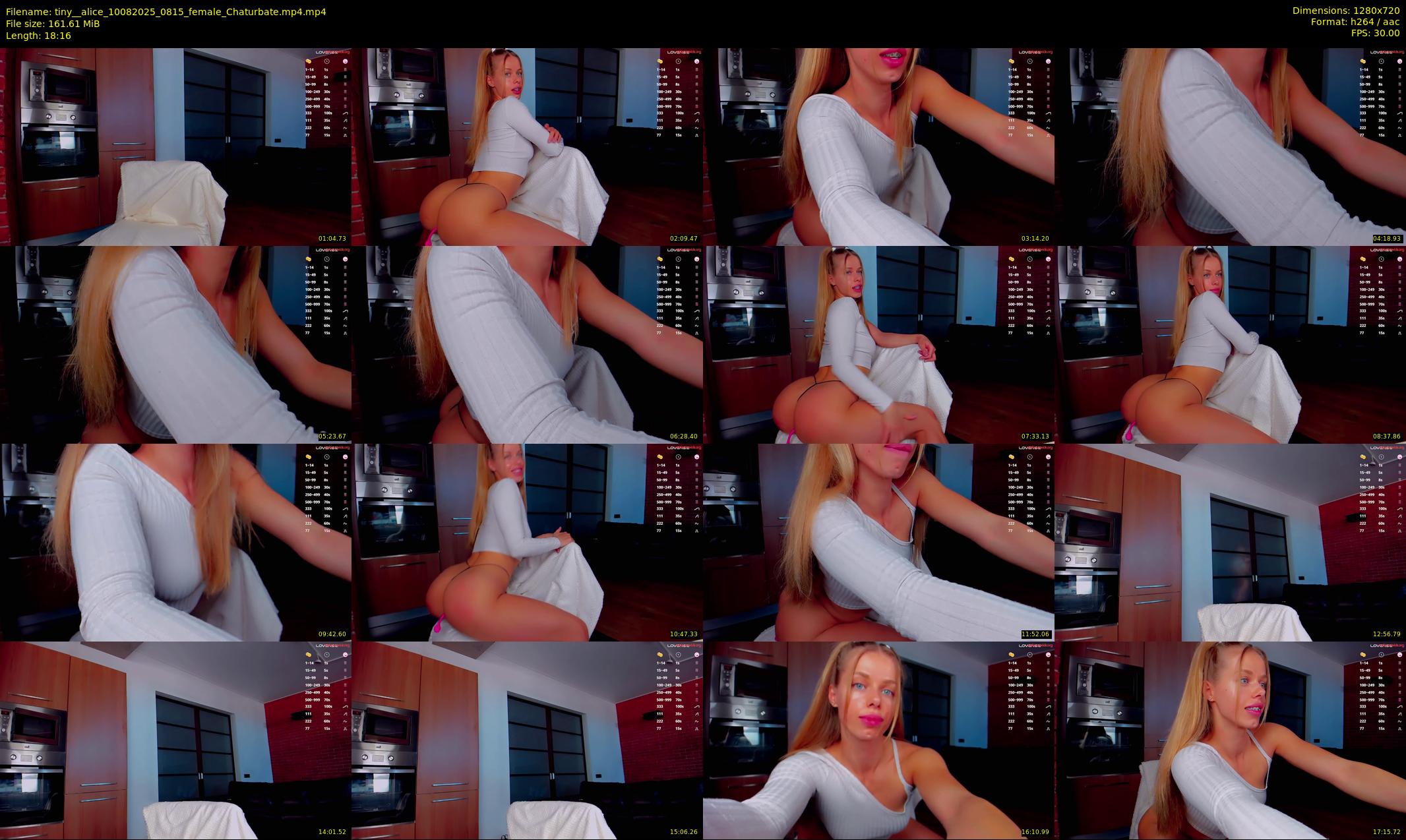 tiny__alice — 19 minute Chaturbate female cam show recording, 720p, Aug 10, 2025