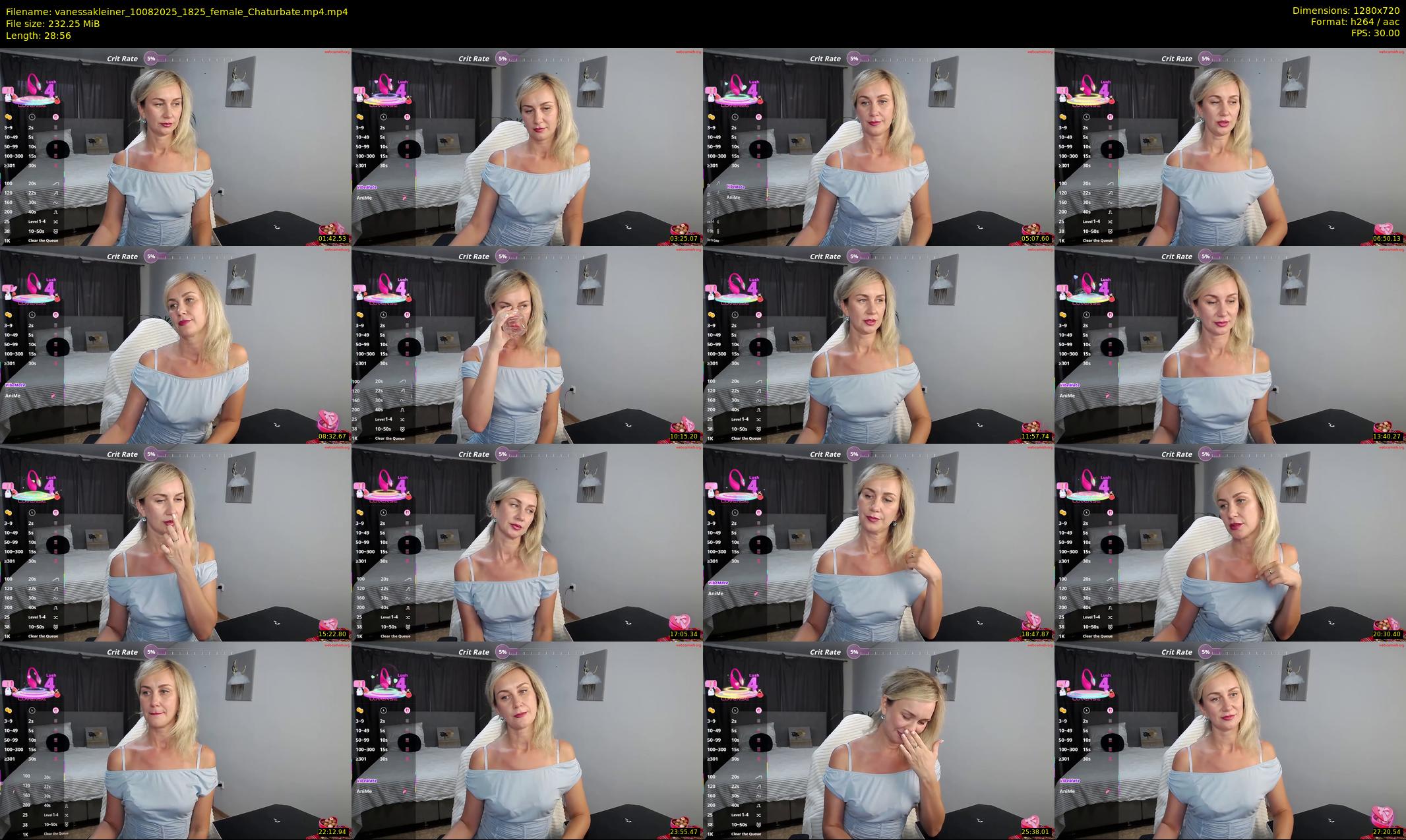 vanessakleiner — 29 minute Chaturbate female cam show recording, 720p, Aug 10, 2025