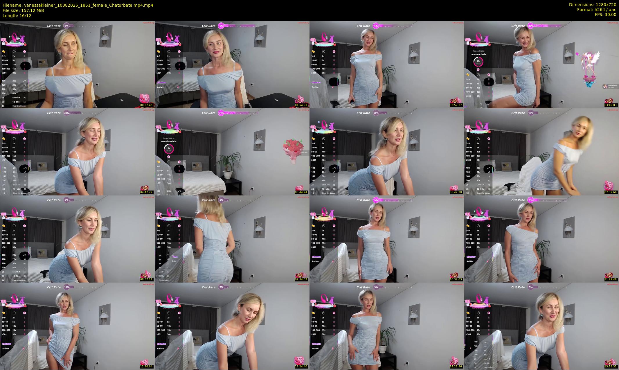vanessakleiner — 17 minute Chaturbate female cam show recording, 720p, Aug 10, 2025