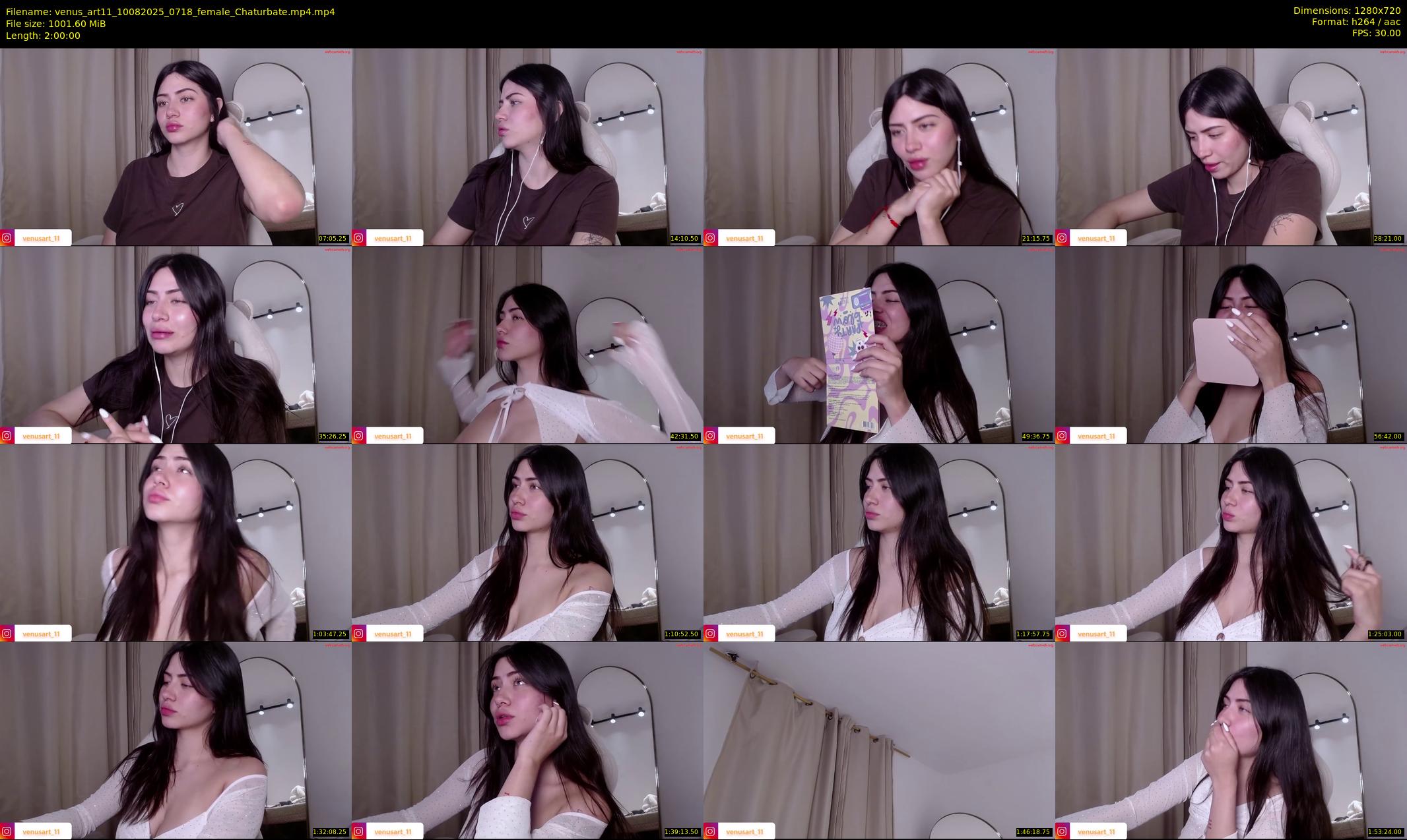 venus_art11 — 120 minute Chaturbate female cam show recording, 720p, Aug 10, 2025