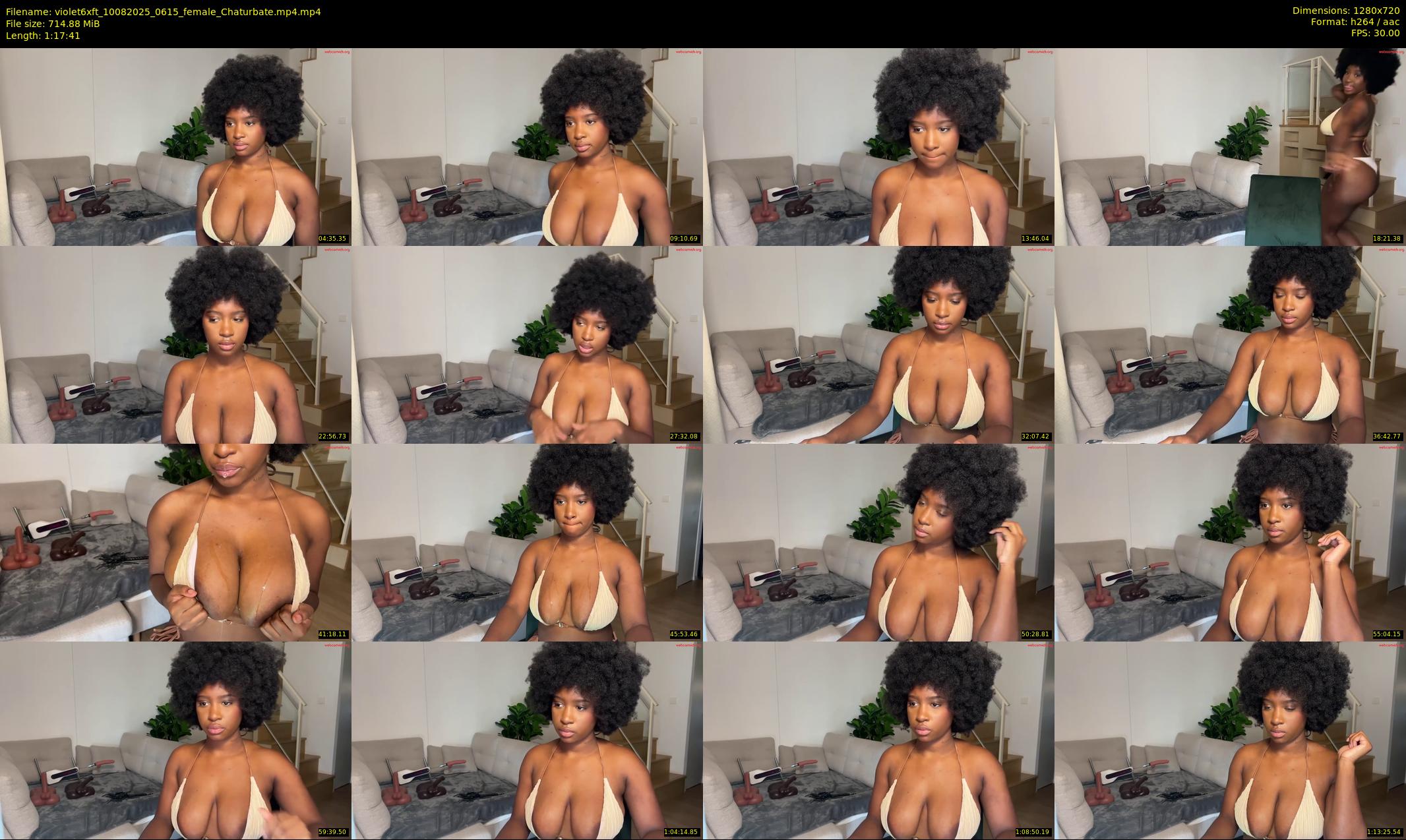 violet6xft — 78 minute Chaturbate female cam show recording, 720p, Aug 10, 2025