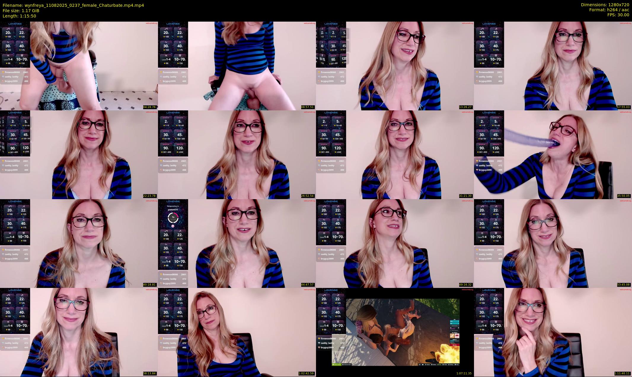 wynfreya — 76 minute Chaturbate female cam show recording, 720p, Aug 11, 2025