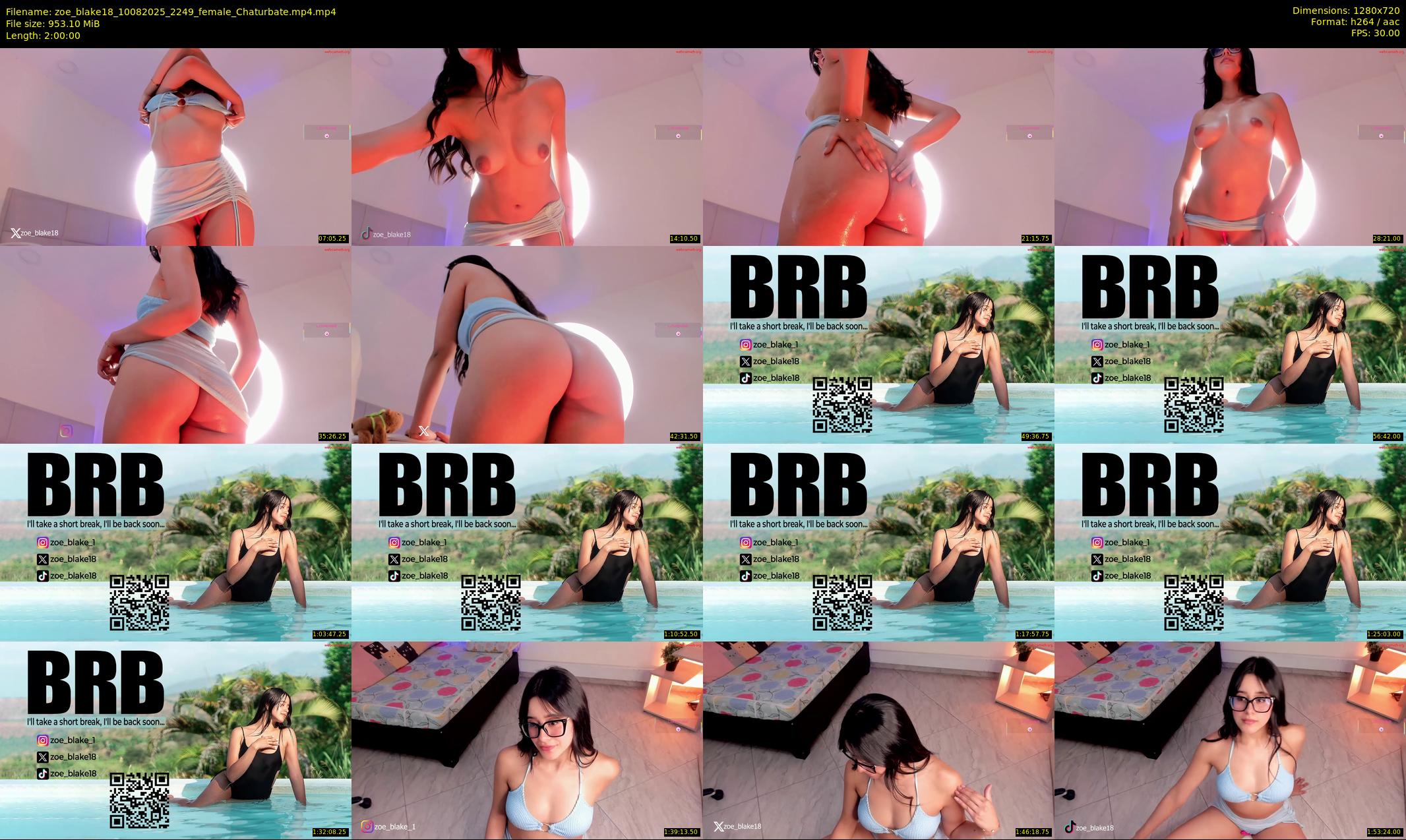zoe_blake18 — 120 minute Chaturbate female cam show recording, 720p, Aug 10, 2025
