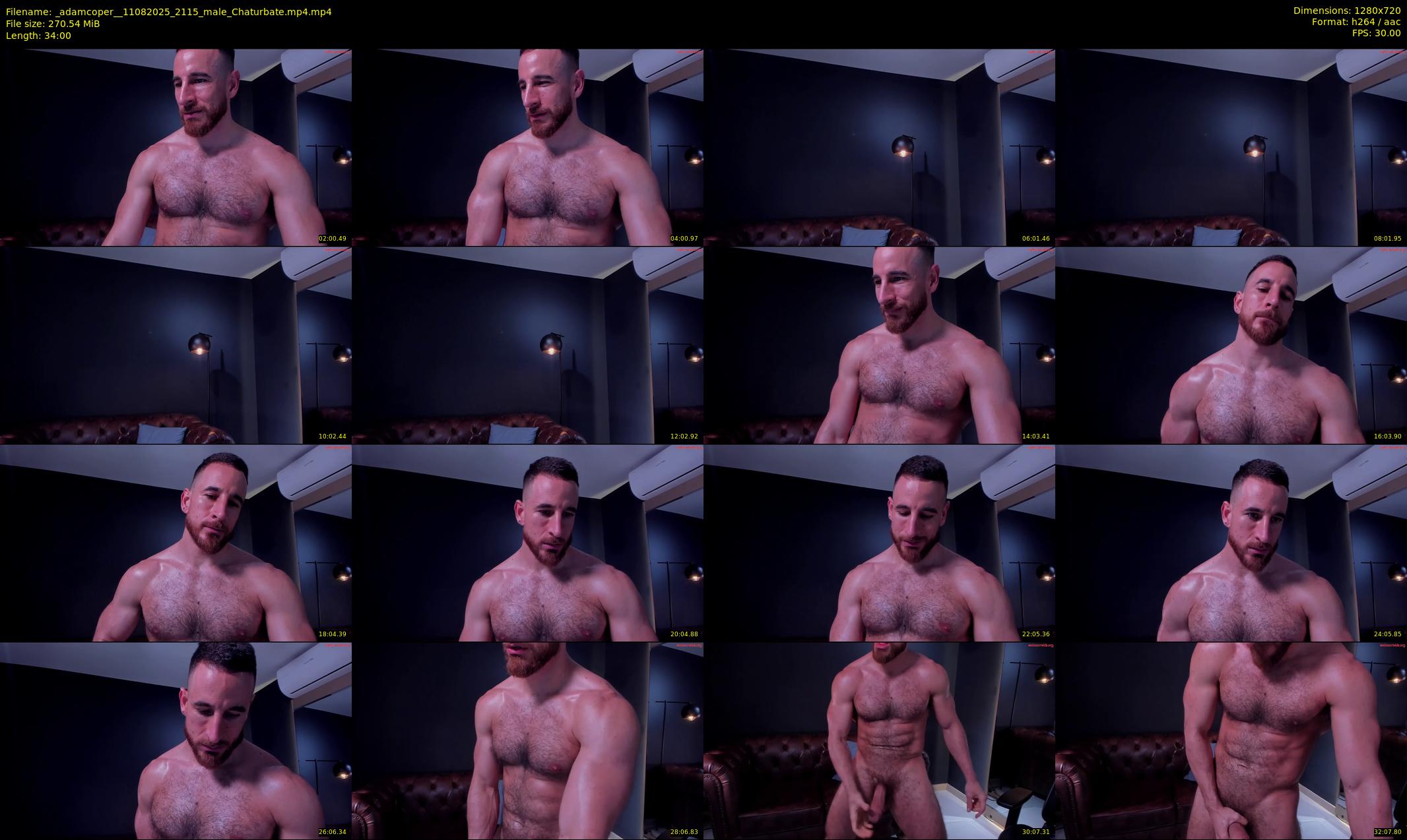 _adamcoper_ — 34 minute Chaturbate male cam show recording, 720p, Aug 11, 2025