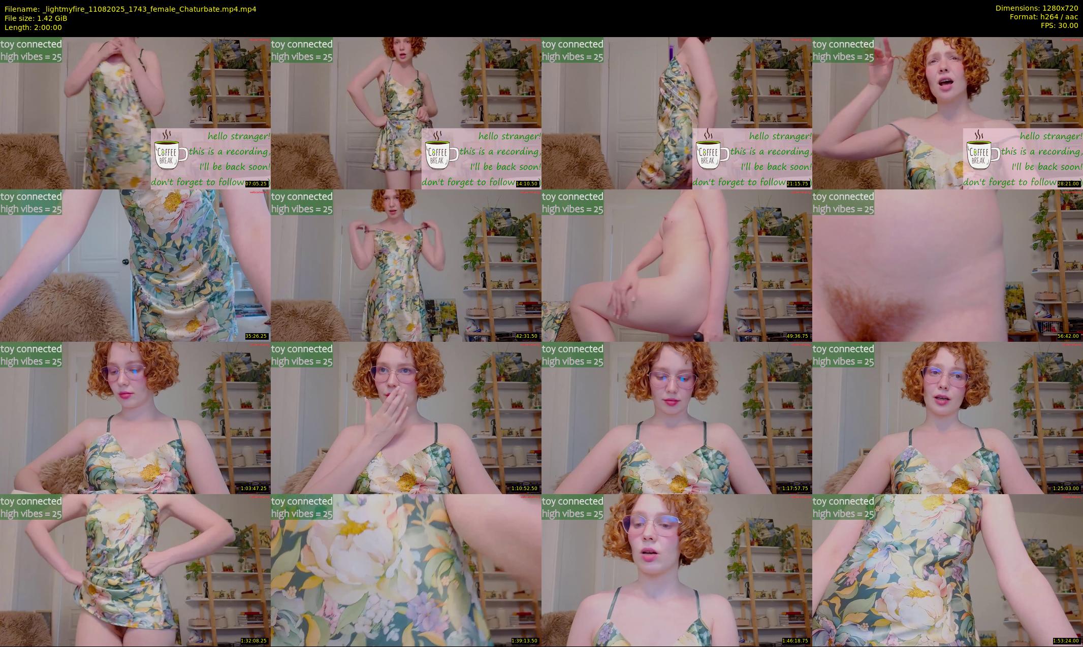 _lightmyfire — 120 minute Chaturbate female cam show recording, 720p, Aug 11, 2025