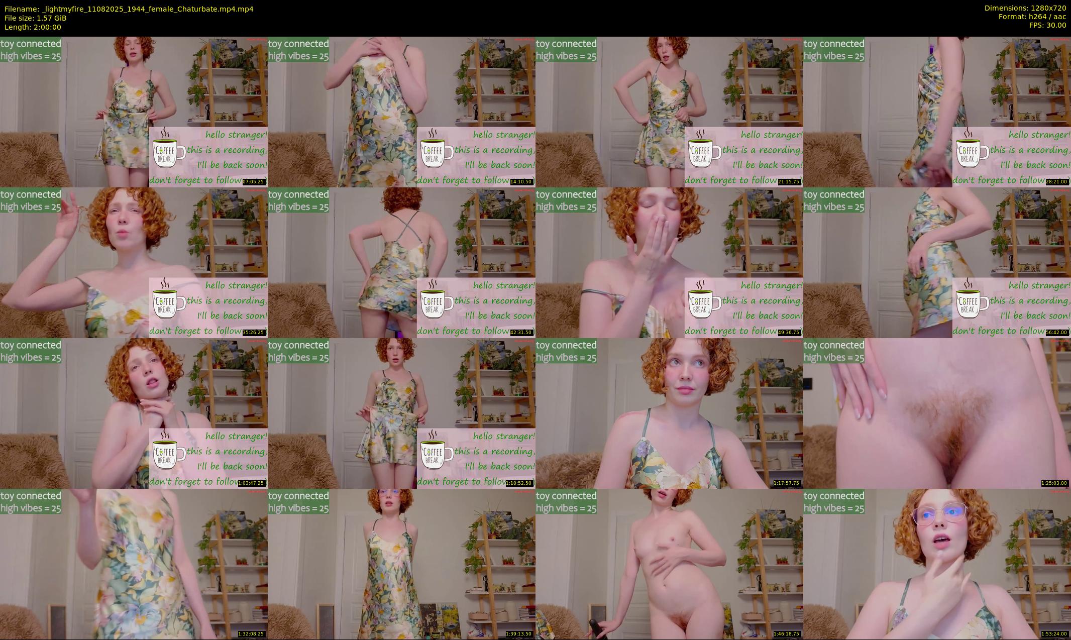 _lightmyfire — 120 minute Chaturbate female cam show recording, 720p, Aug 11, 2025
