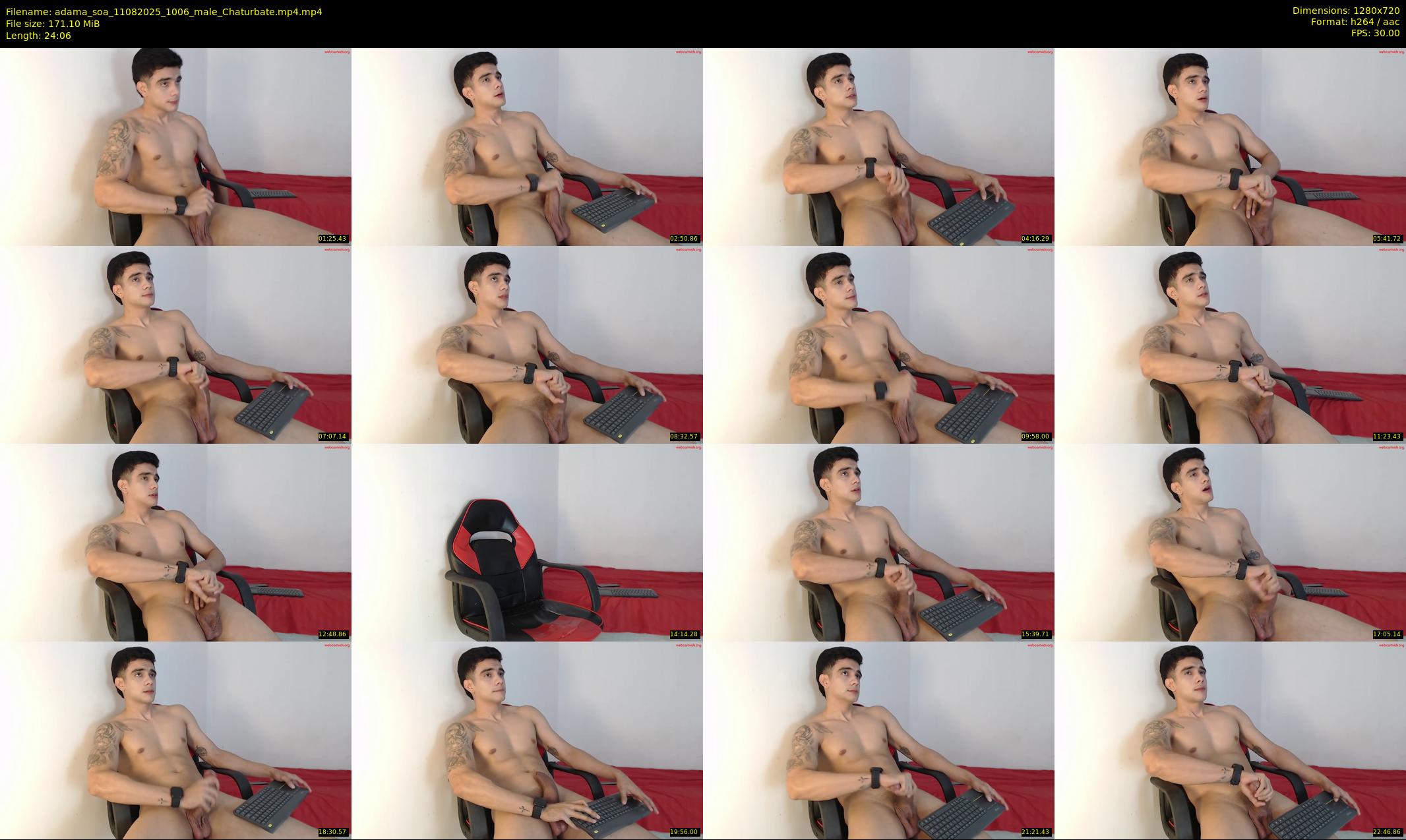 adama_soa — 25 minute Chaturbate male cam show recording, 720p, Aug 11, 2025