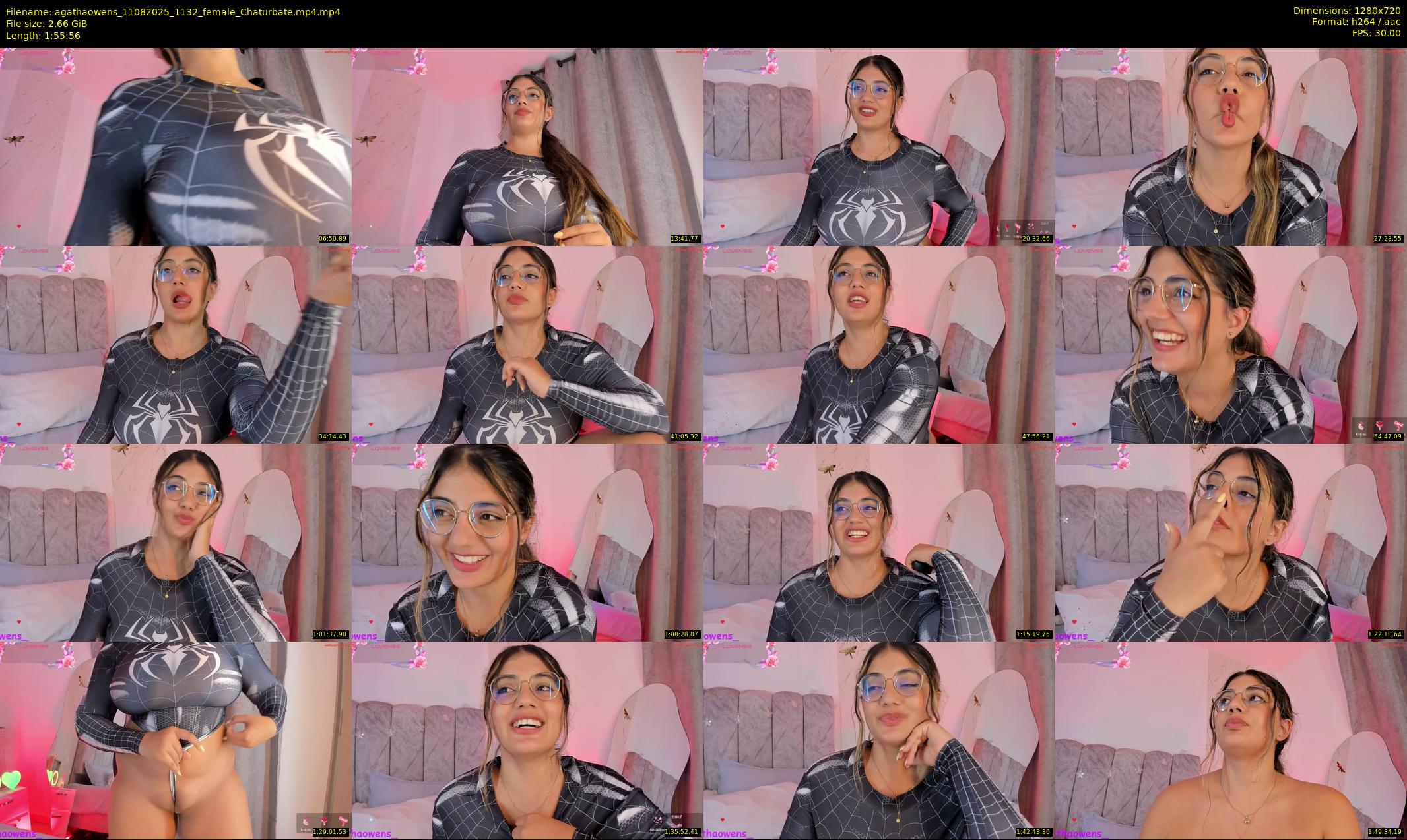 agathaowens — 116 minute Chaturbate female cam show recording, 720p, Aug 11, 2025