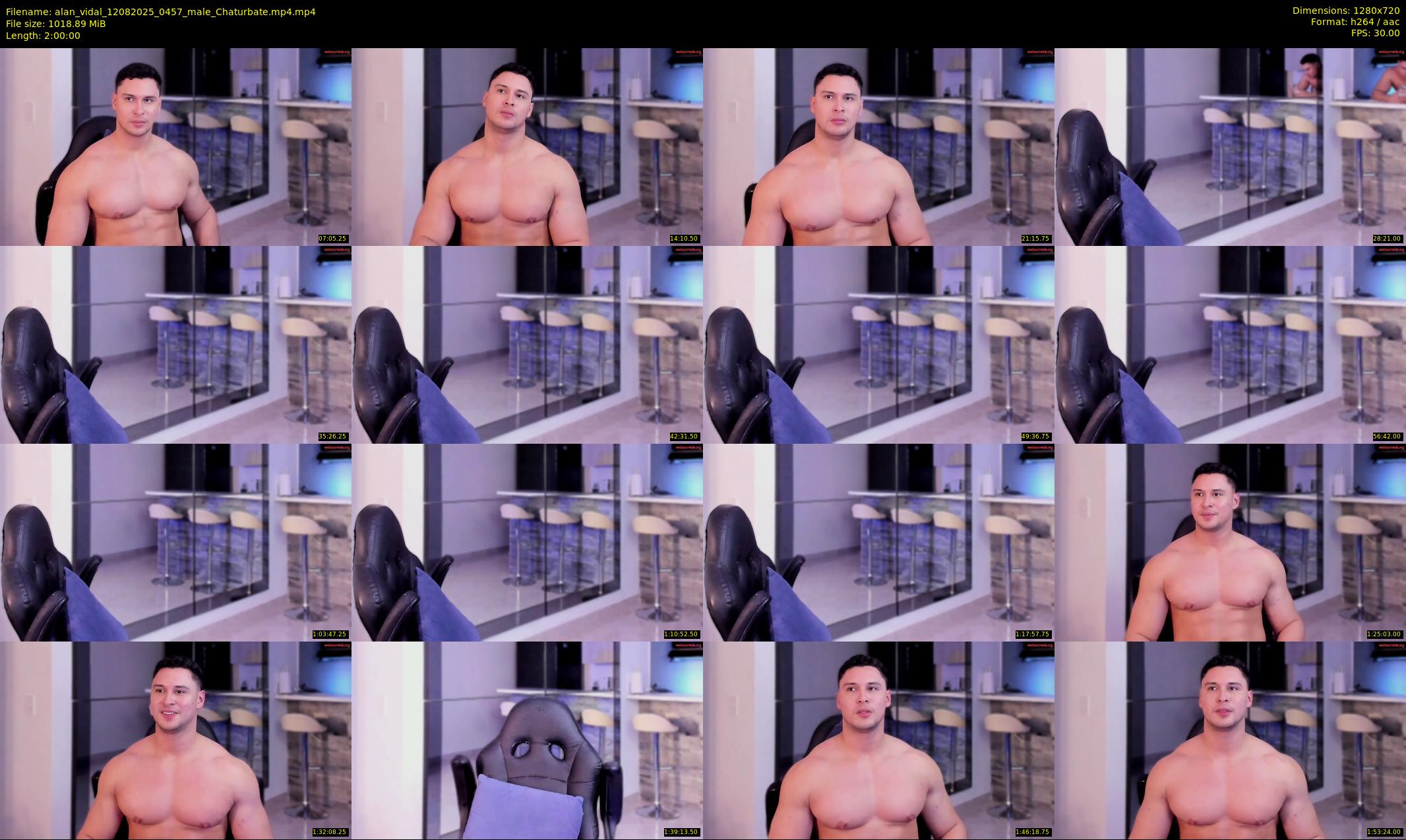 alan_vidal — 120 minute Chaturbate male cam show recording, 720p, Aug 12, 2025