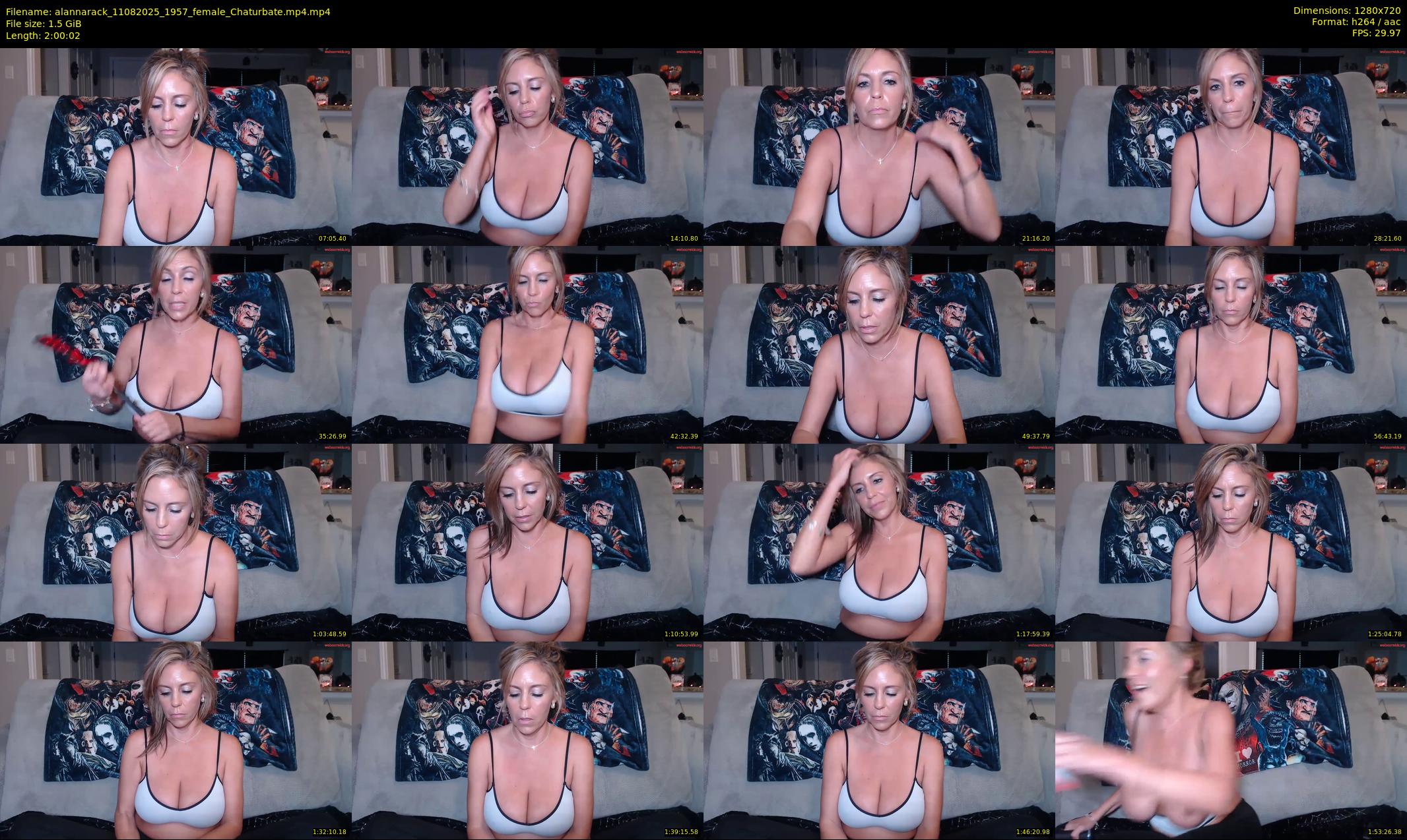 alannarack — 121 minute Chaturbate female cam show recording, 720p, Aug 11, 2025