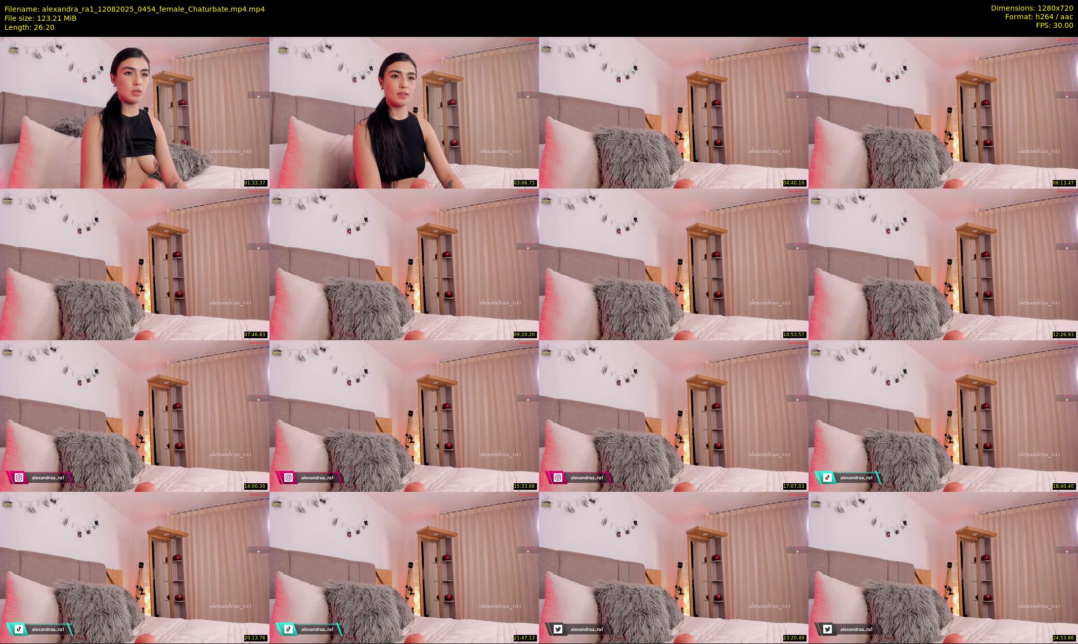 alexandra_ra1 — 27 minute Chaturbate female cam show recording, 720p, Aug 12, 2025