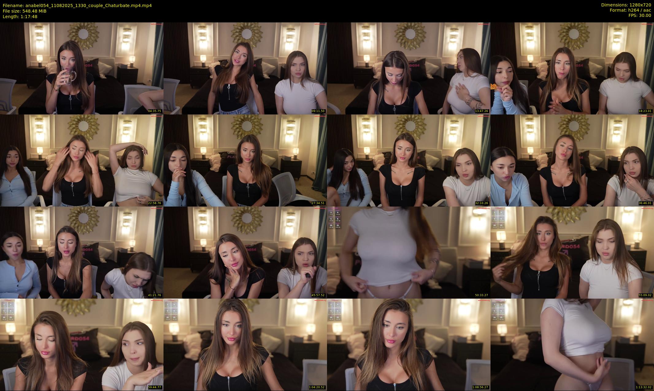 anabel054 — 78 minute Chaturbate female cam show recording, 720p, Aug 11, 2025