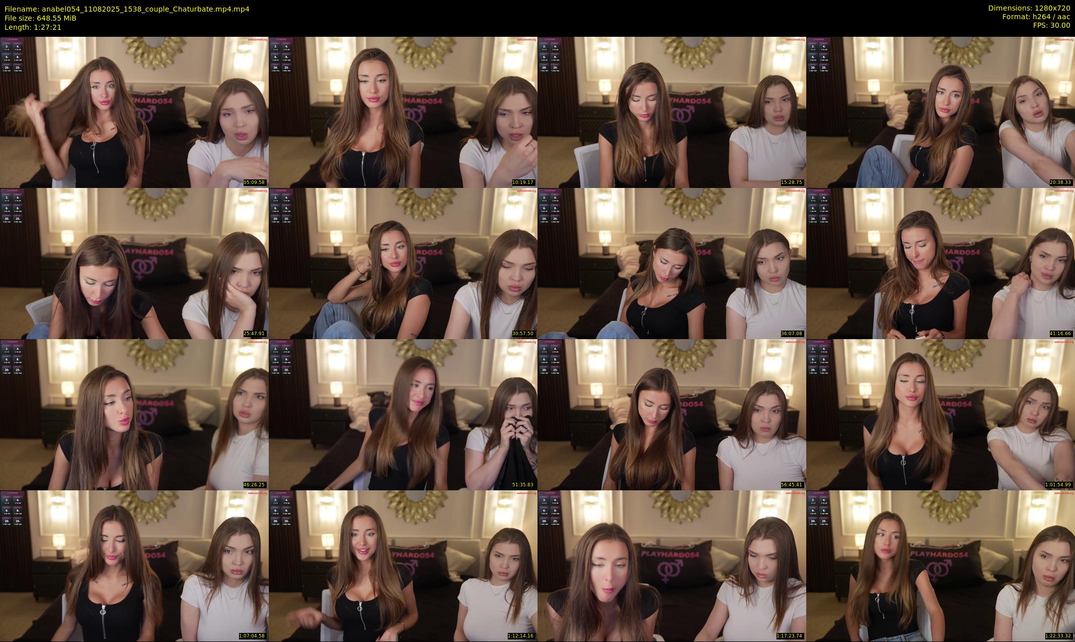anabel054 — 88 minute Chaturbate female cam show recording, 720p, Aug 11, 2025