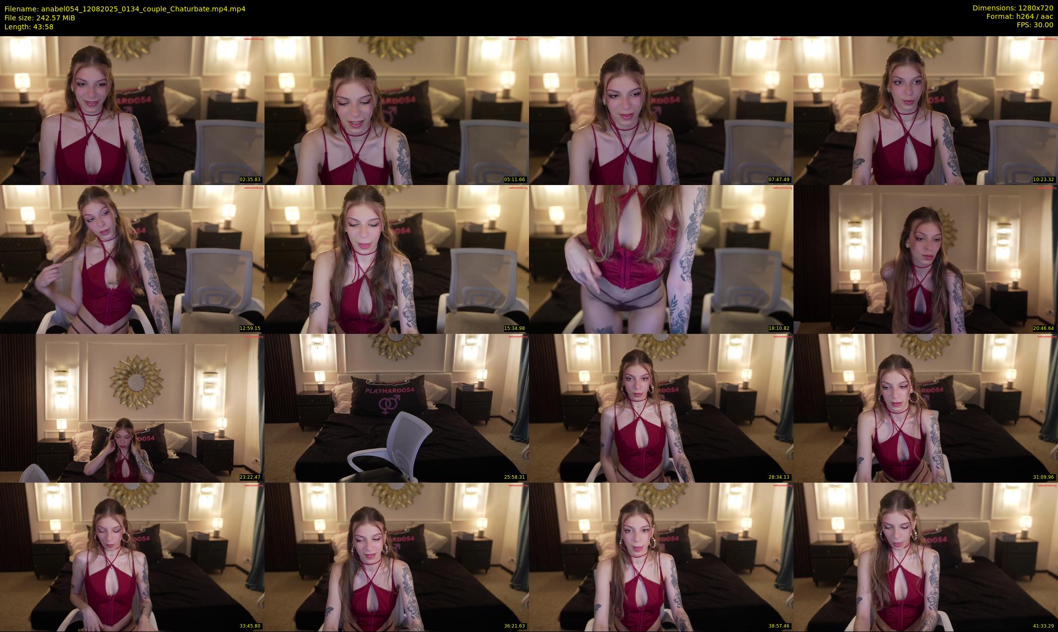anabel054 — 44 minute Chaturbate female cam show recording, 720p, Aug 12, 2025