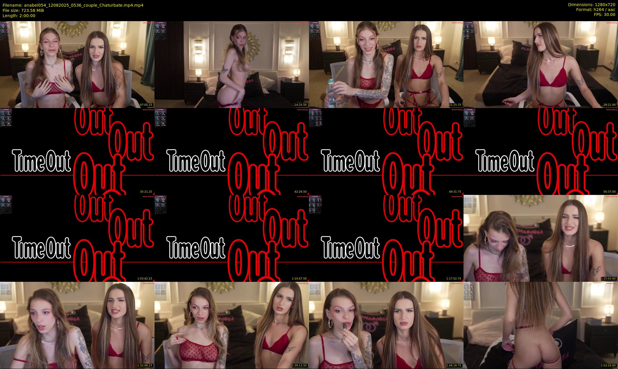 anabel054 — 120 minute Chaturbate female cam show recording, 720p, Aug 12, 2025