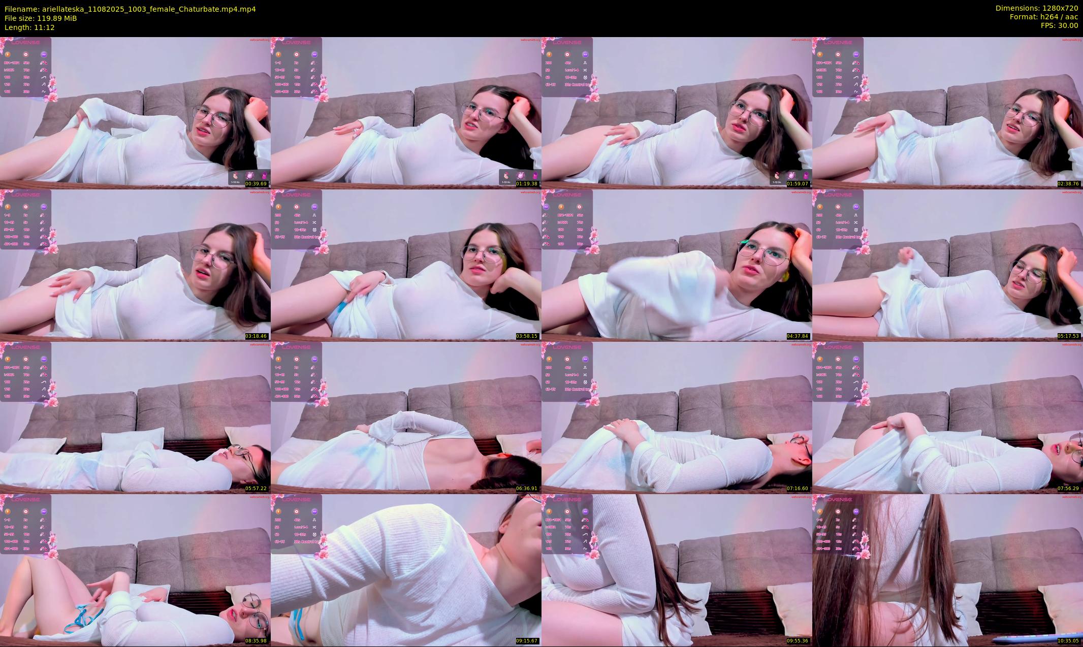 ariellateska — 12 minute Chaturbate female cam show recording, 720p, Aug 11, 2025