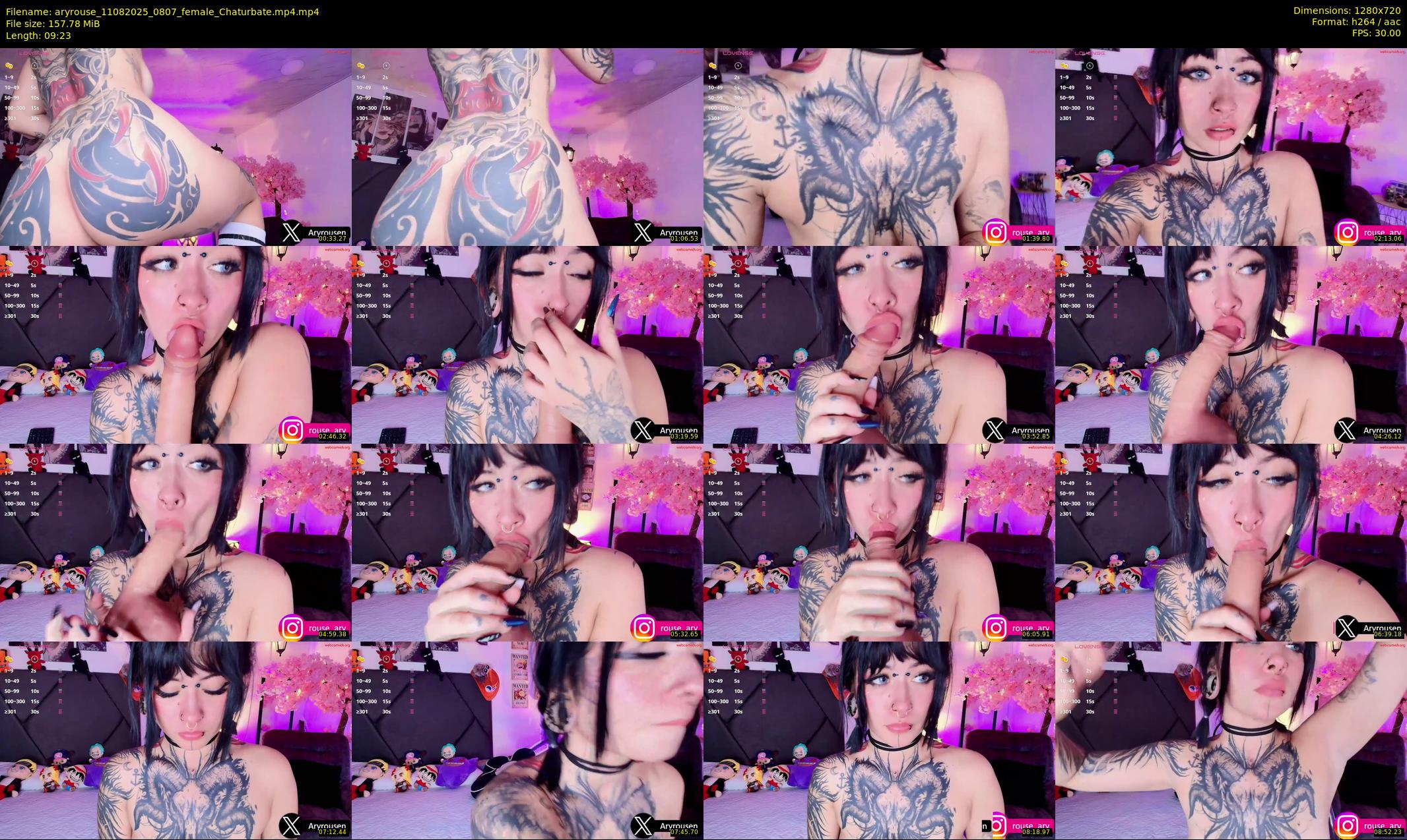 aryrouse — 10 minute Chaturbate female cam show recording, 720p, Aug 11, 2025