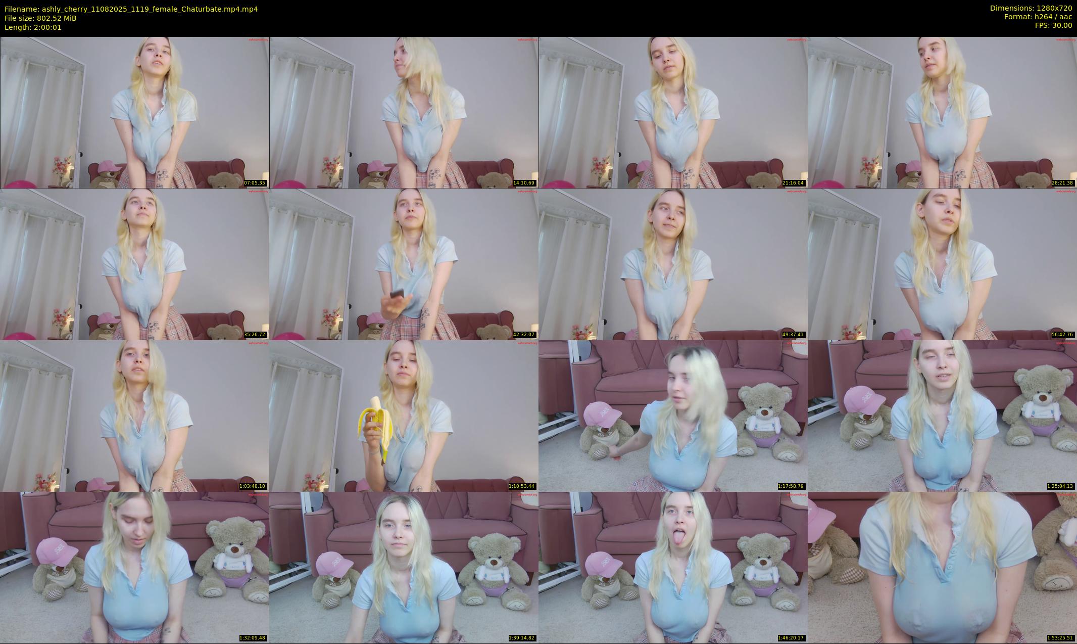 ashly_cherry — 121 minute Chaturbate female cam show recording, 720p, Aug 11, 2025