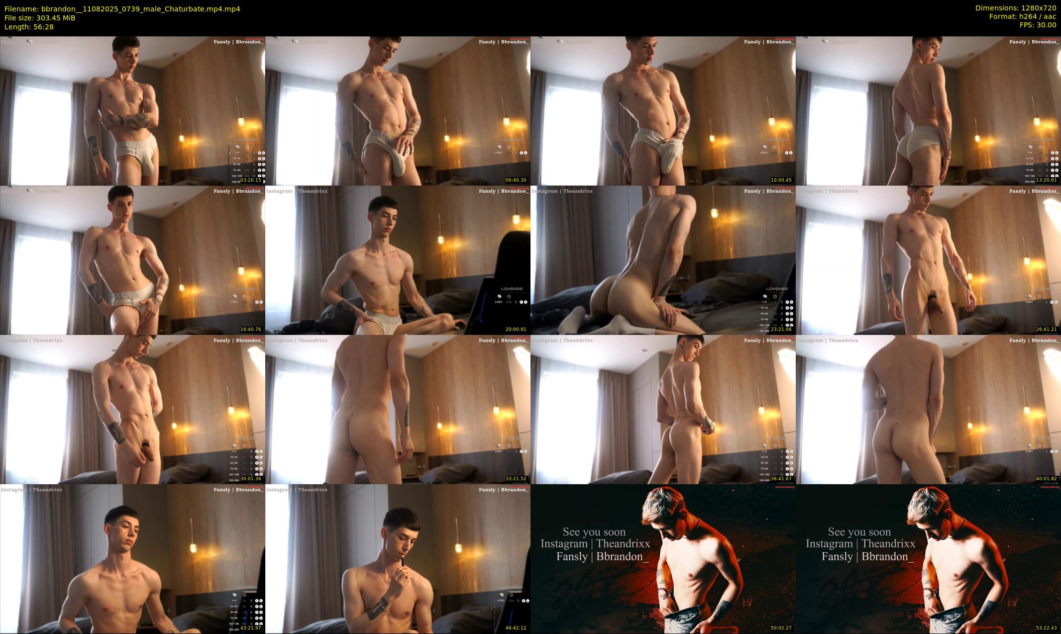 bbrandon_ — 57 minute Chaturbate male cam show recording, 720p, Aug 11, 2025