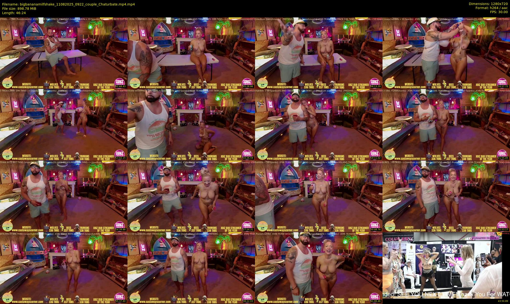 bigbananamilfshake — 47 minute Chaturbate couple cam show recording, 720p, Aug 11, 2025