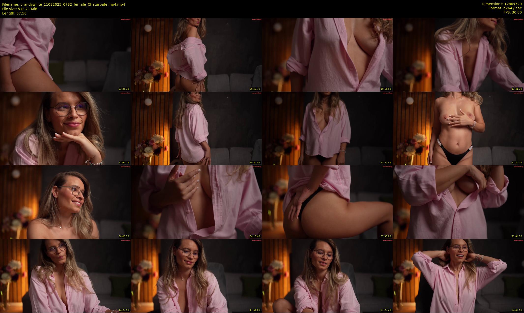 brandywhite — 58 minute Chaturbate female cam show recording, 720p, Aug 11, 2025