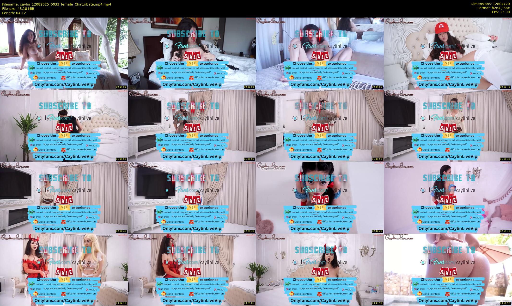 caylin — 5 minute Chaturbate female cam show recording, 720p, Aug 12, 2025