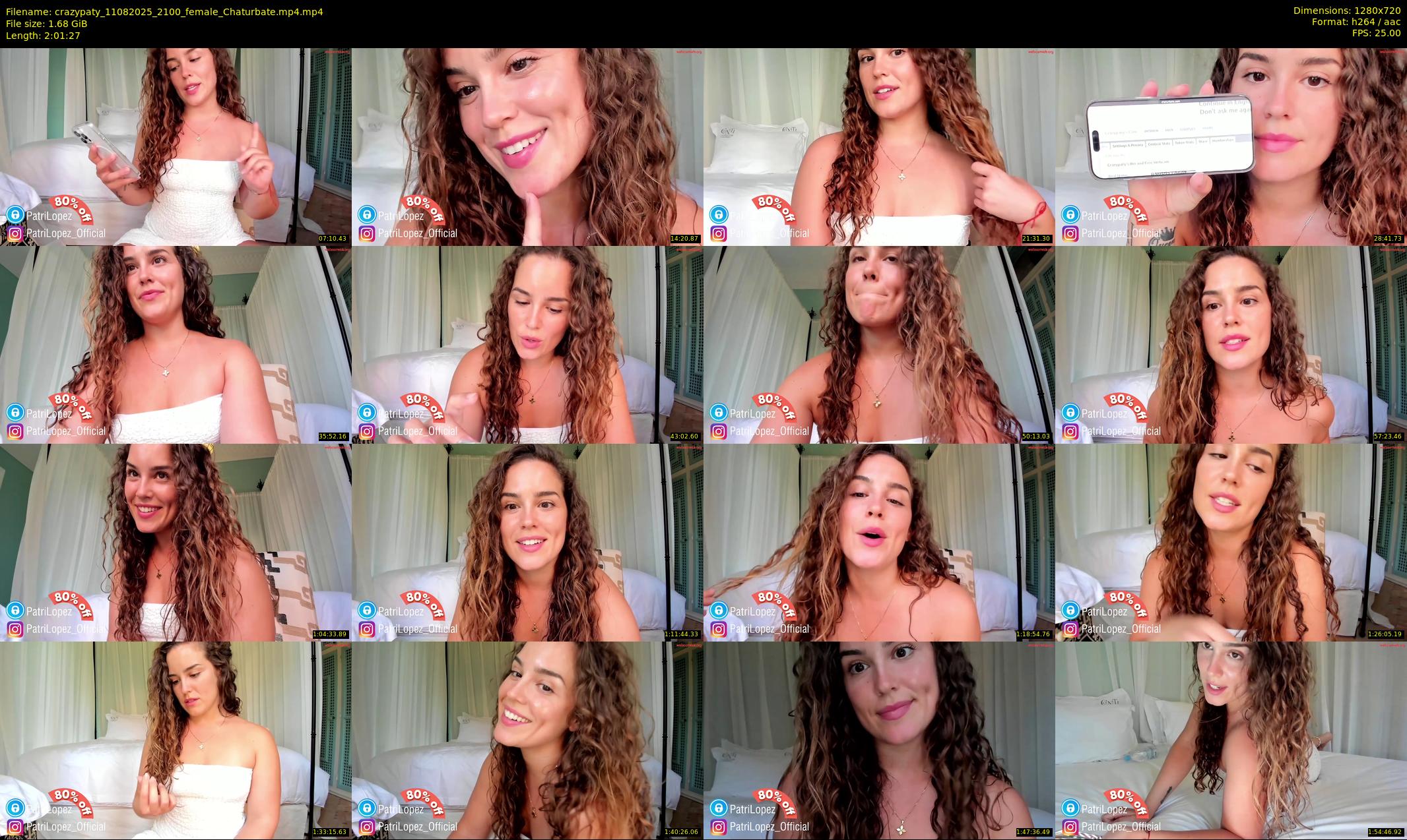 crazypaty — 122 minute Chaturbate female cam show recording, 720p, Aug 11, 2025