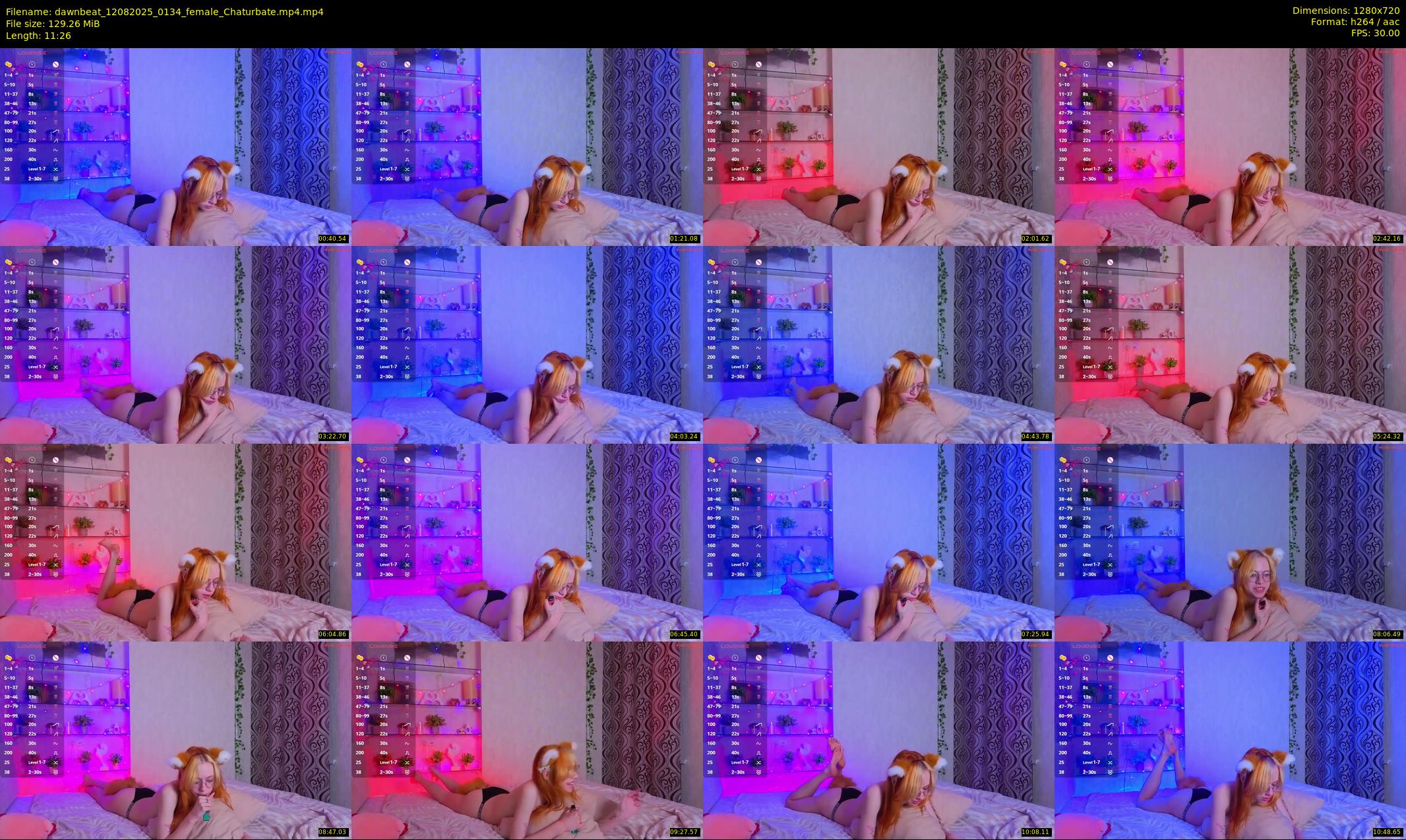 dawnbeat — 12 minute Chaturbate female cam show recording, 720p, Aug 12, 2025