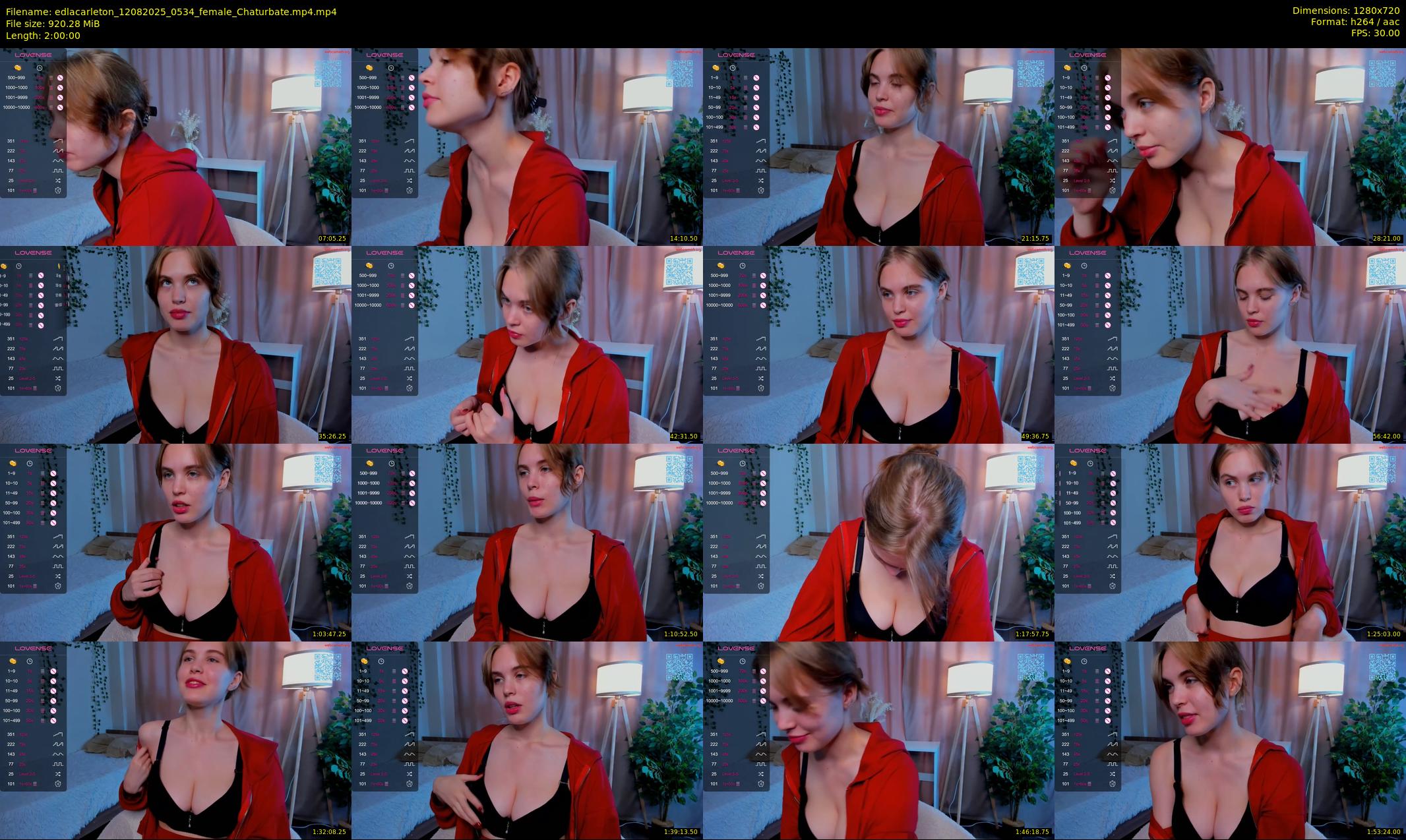 edlacarleton — 120 minute Chaturbate female cam show recording, 720p, Aug 12, 2025