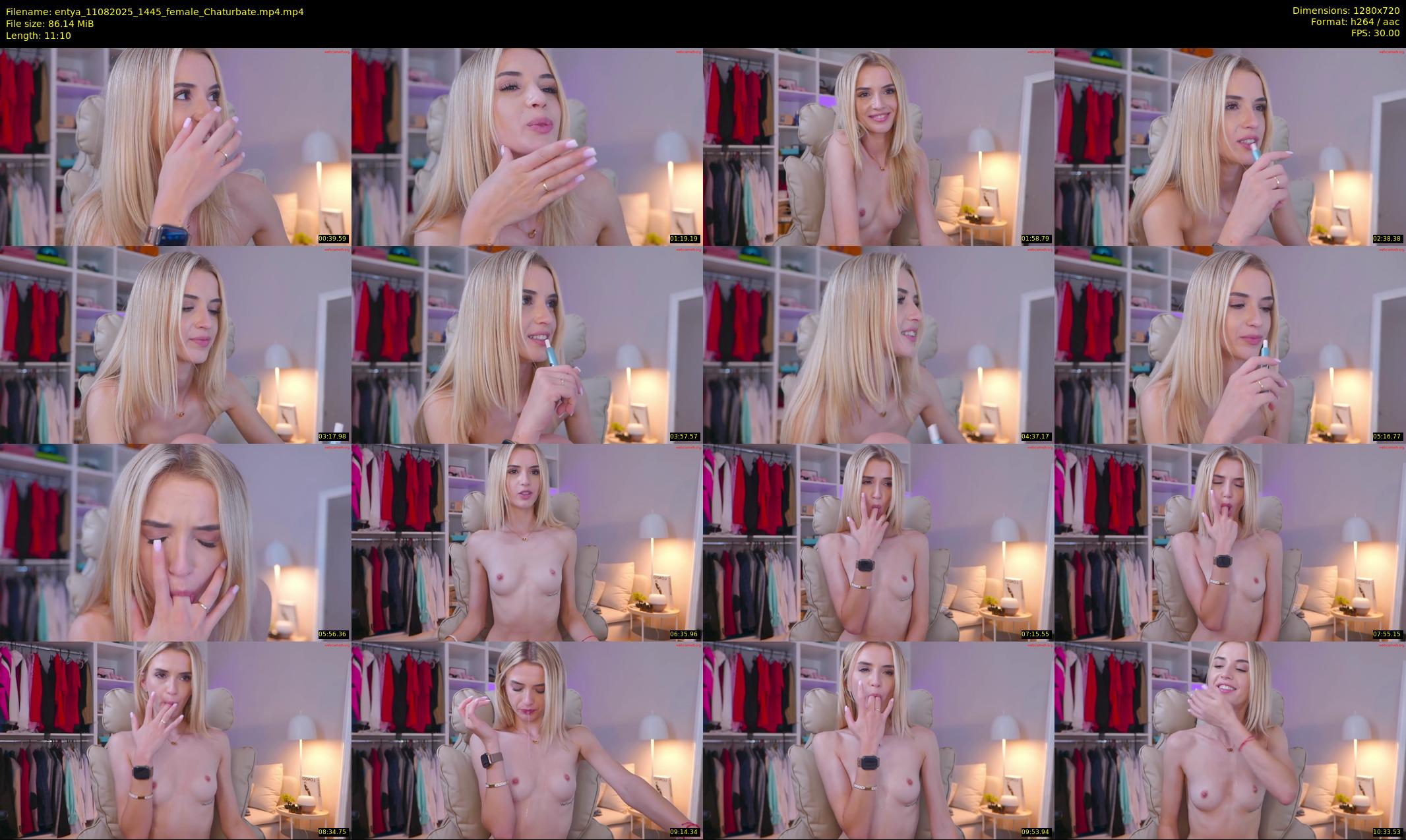 entya — 12 minute Chaturbate female cam show recording, 720p, Aug 11, 2025