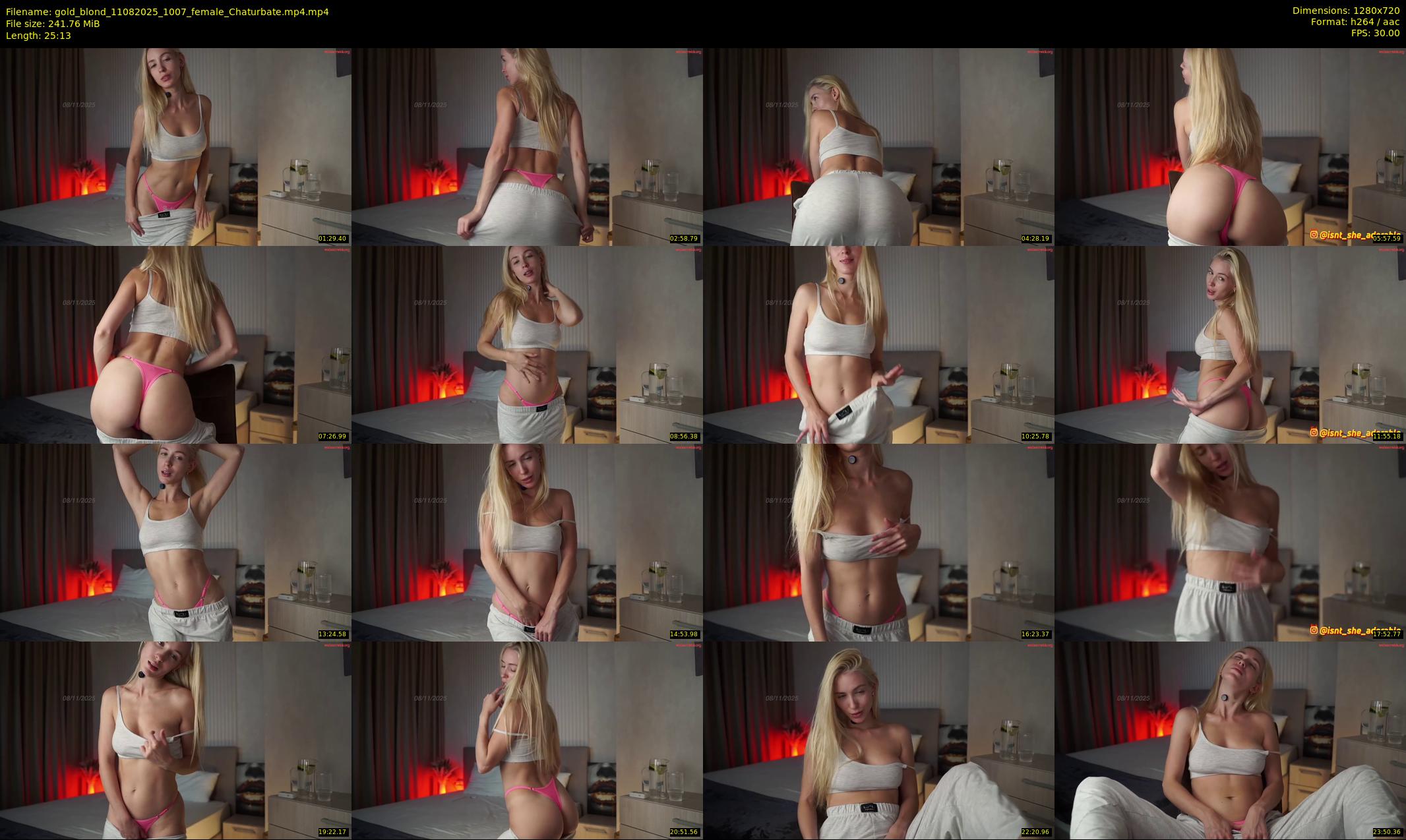 gold_blond — 26 minute Chaturbate female cam show recording, 720p, Aug 11, 2025
