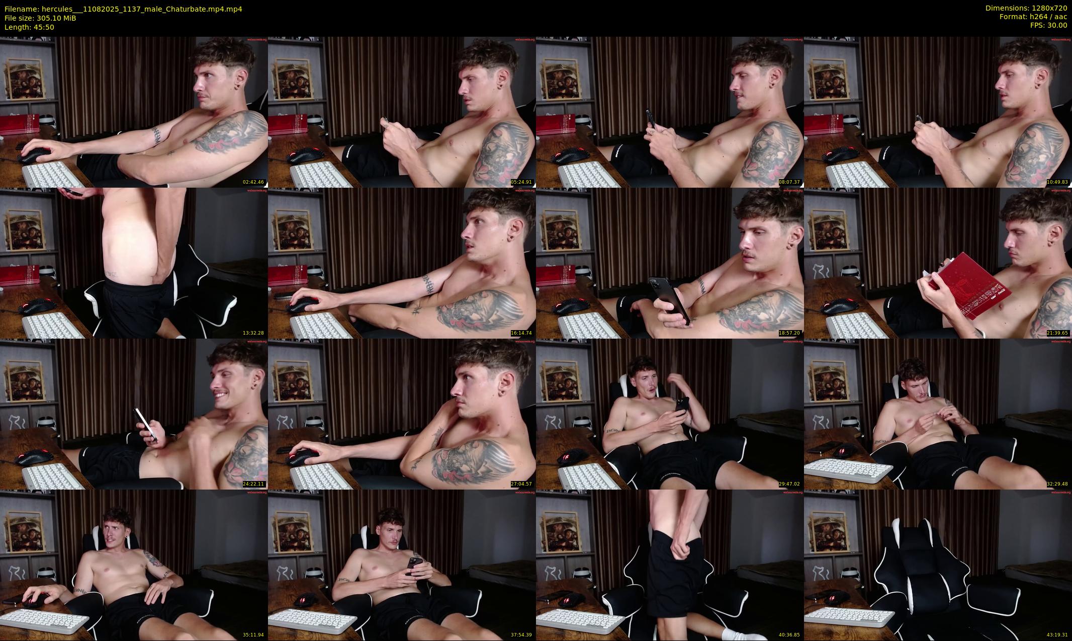 hercules__ — 46 minute Chaturbate male cam show recording, 720p, Aug 11, 2025