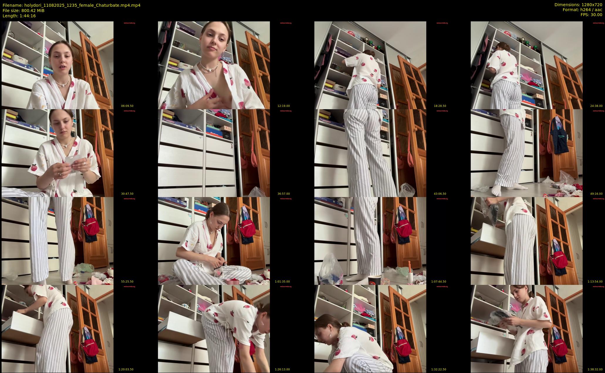 holydori — 105 minute Chaturbate female cam show recording, 720p, Aug 11, 2025