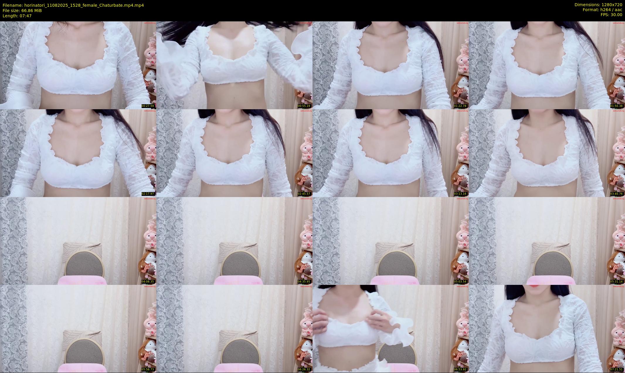 horinatori — 8 minute Chaturbate female cam show recording, 720p, Aug 11, 2025