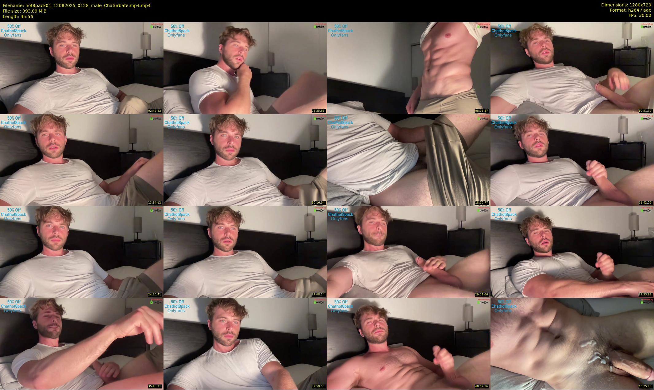 hot8pack01 — 46 minute Chaturbate male cam show recording, 720p, Aug 12, 2025