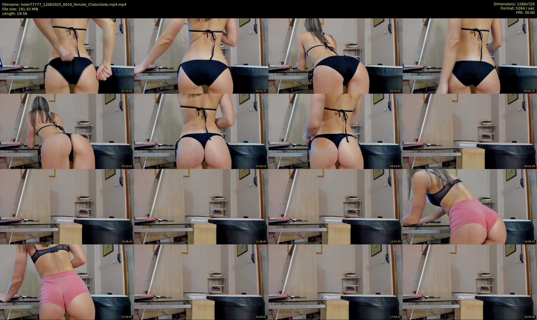 hotel77777 — 20 minute Chaturbate female cam show recording, 720p, Aug 12, 2025