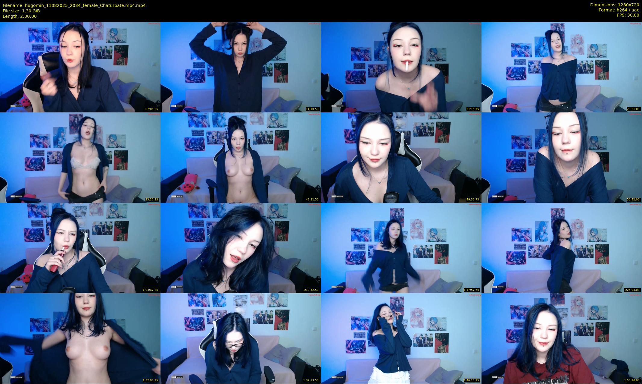 hugomin — 120 minute Chaturbate female cam show recording, 720p, Aug 11, 2025