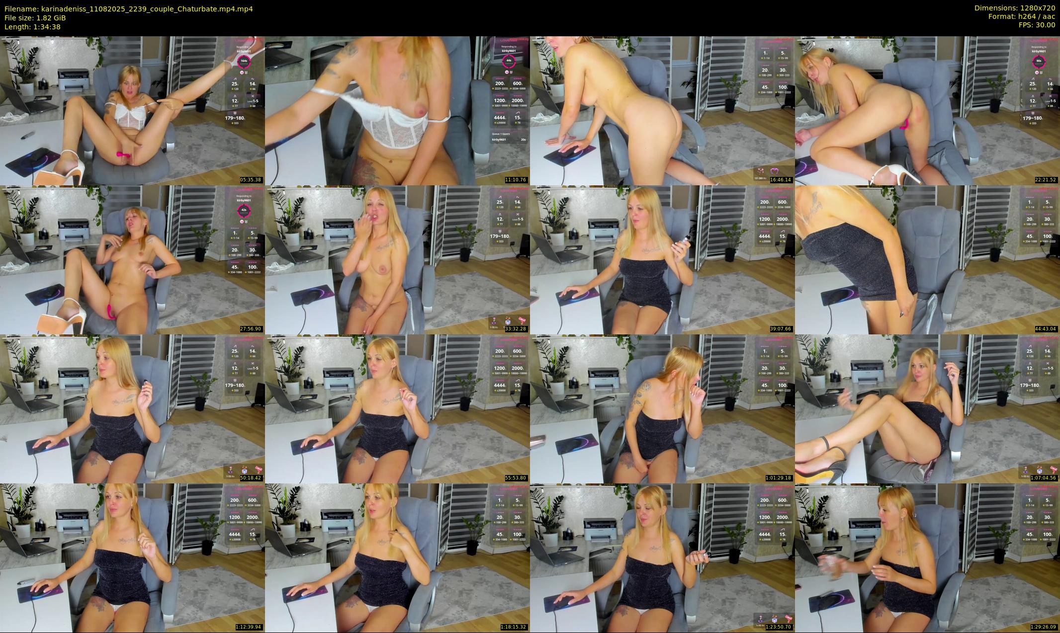 karinadeniss — 95 minute Chaturbate couple cam show recording, 720p, Aug 11, 2025