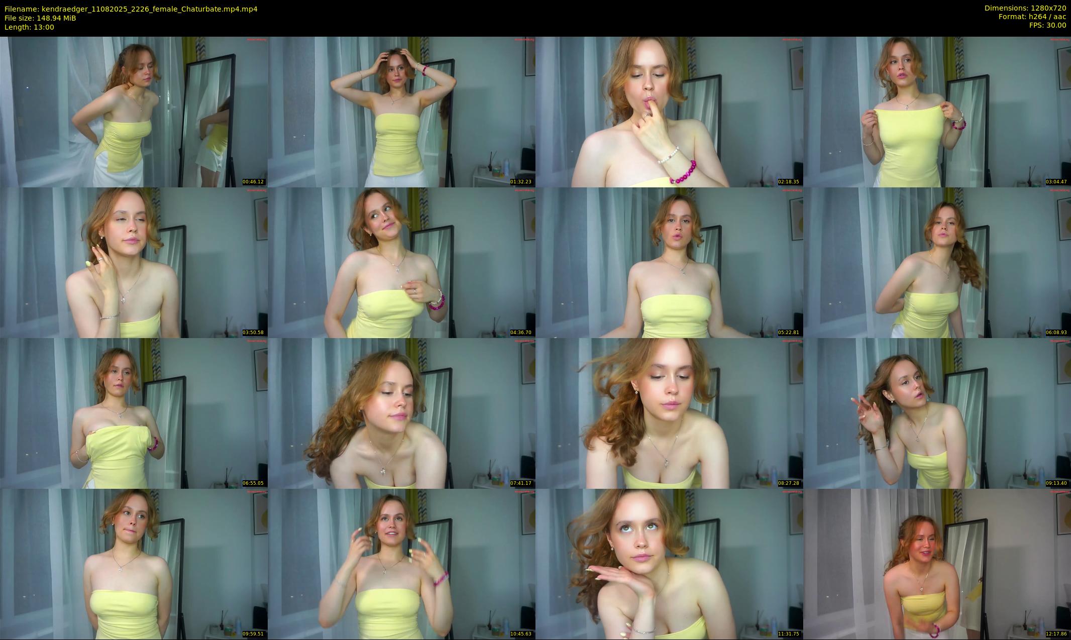 kendraedger — 13 minute Chaturbate female cam show recording, 720p, Aug 11, 2025