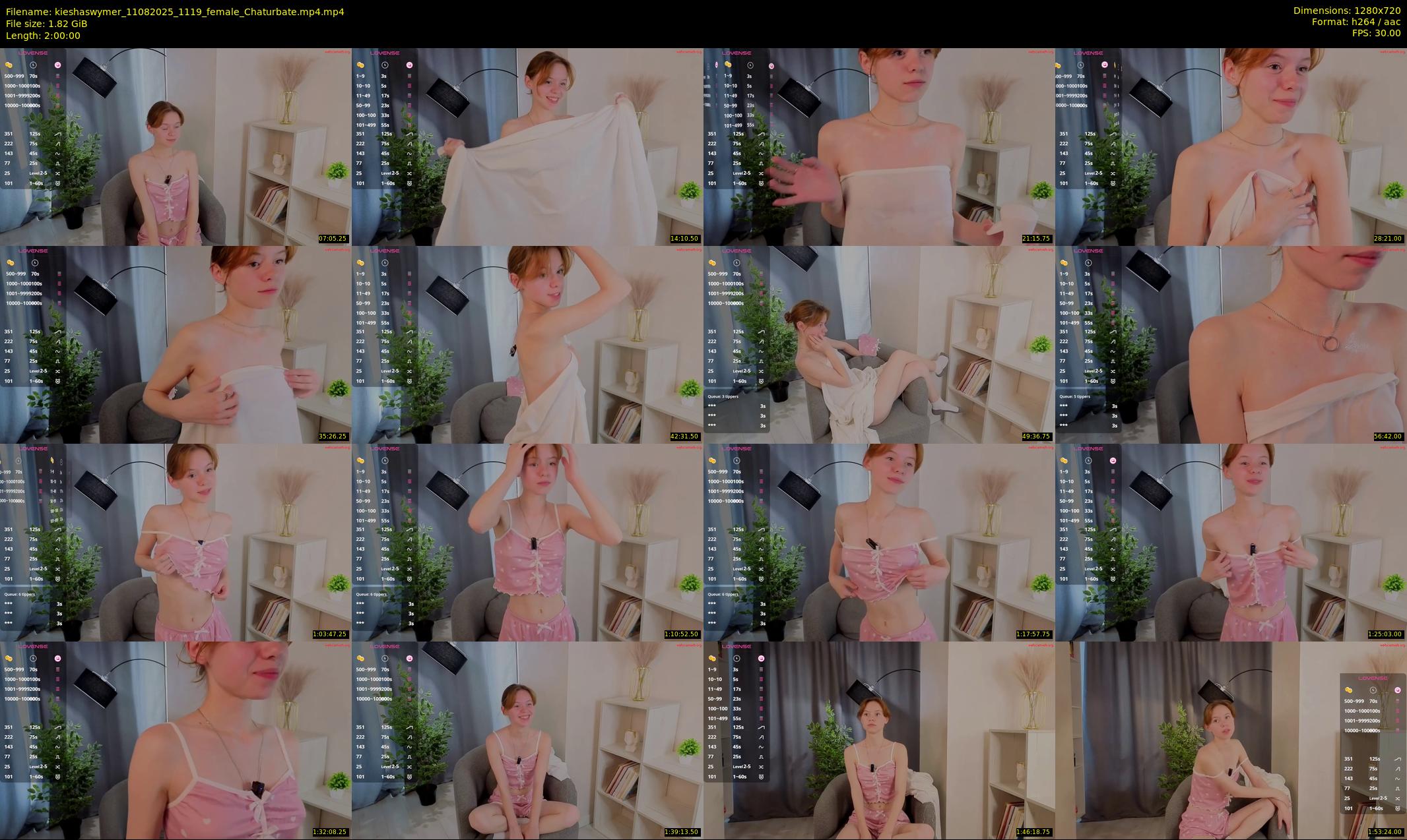 kieshaswymer — 120 minute Chaturbate female cam show recording, 720p, Aug 11, 2025
