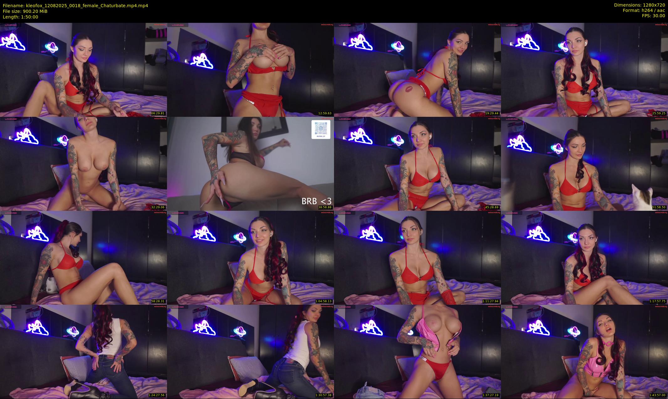 kleofox — 110 minute Chaturbate female cam show recording, 720p, Aug 12, 2025